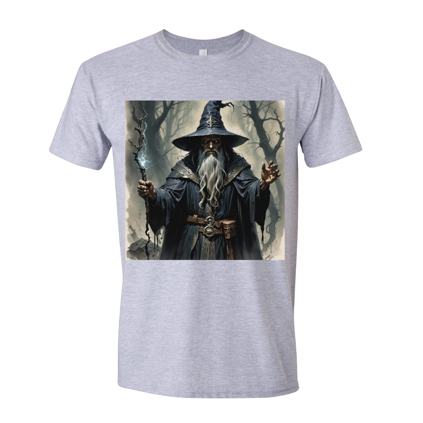 Mad Wizard's Fury: Arcane Lightning T-Shirt
