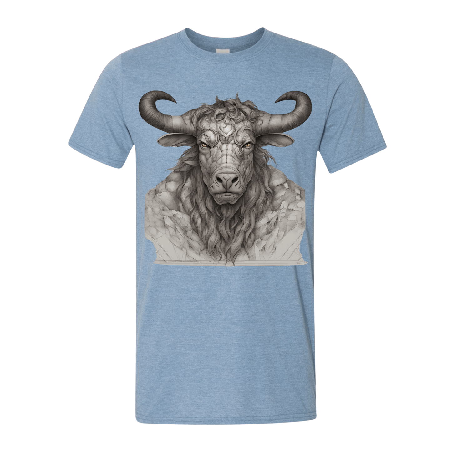 T-Shirt Heather Indigo / S Bust of the Minotaur T-Shirt Bust of the Minotaur T-Shirt
