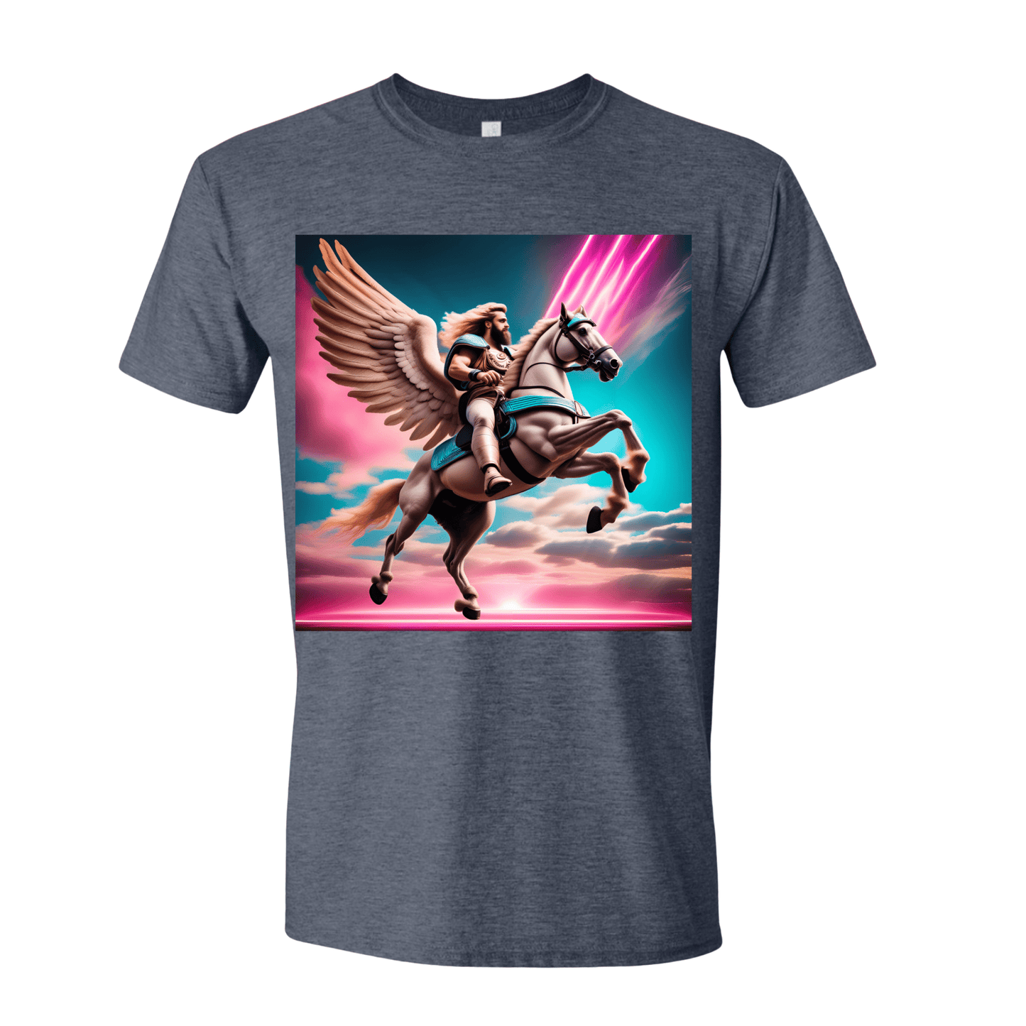 T-Shirt Heather Navy / S Celestial Ride Pegasus T-Shirt Celestial Ride Pegasus T-Shirt