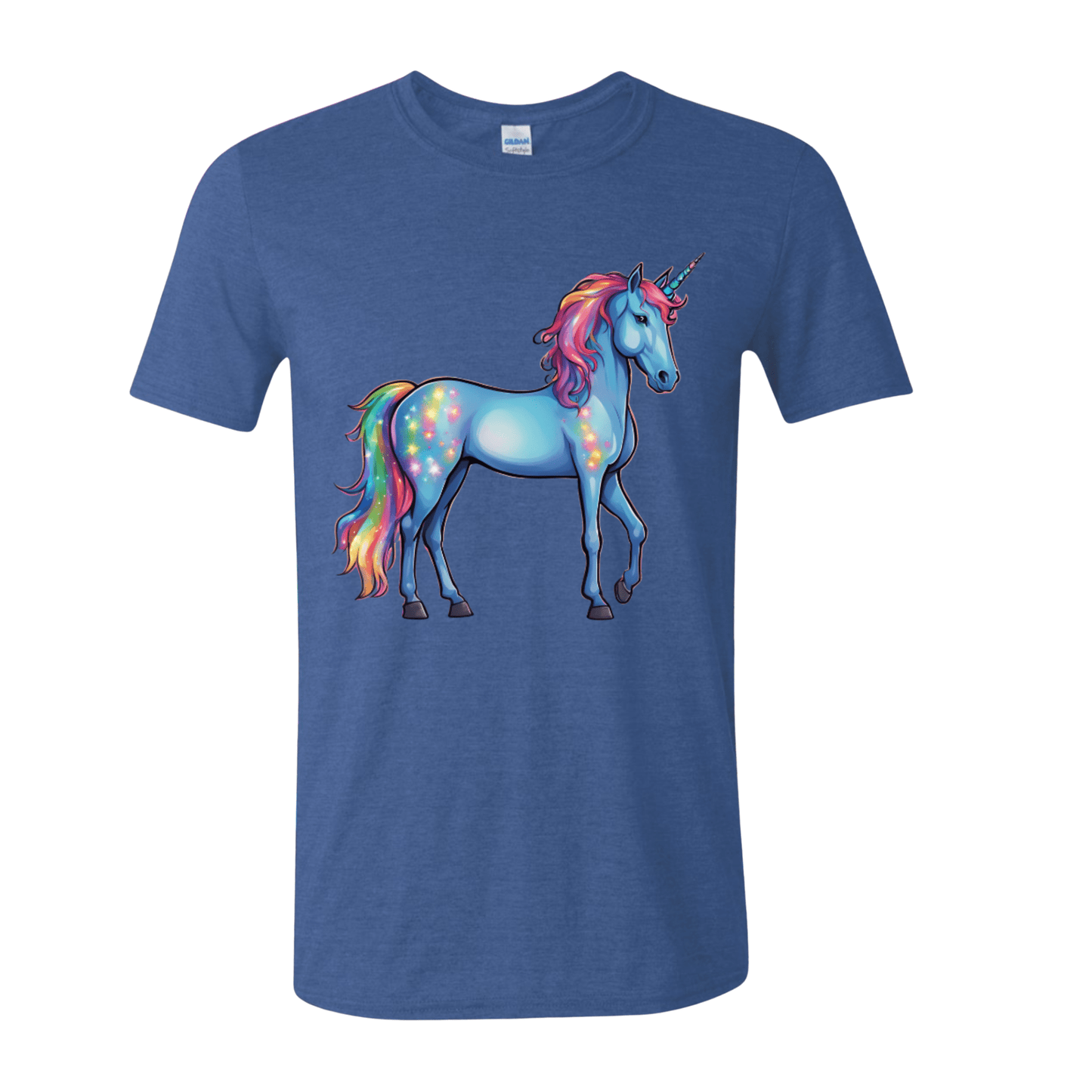 T-Shirt Heather Royal / S Cosmic Colorful Unicorn T-Shirt Cosmic Colorful Unicorn T-Shirt