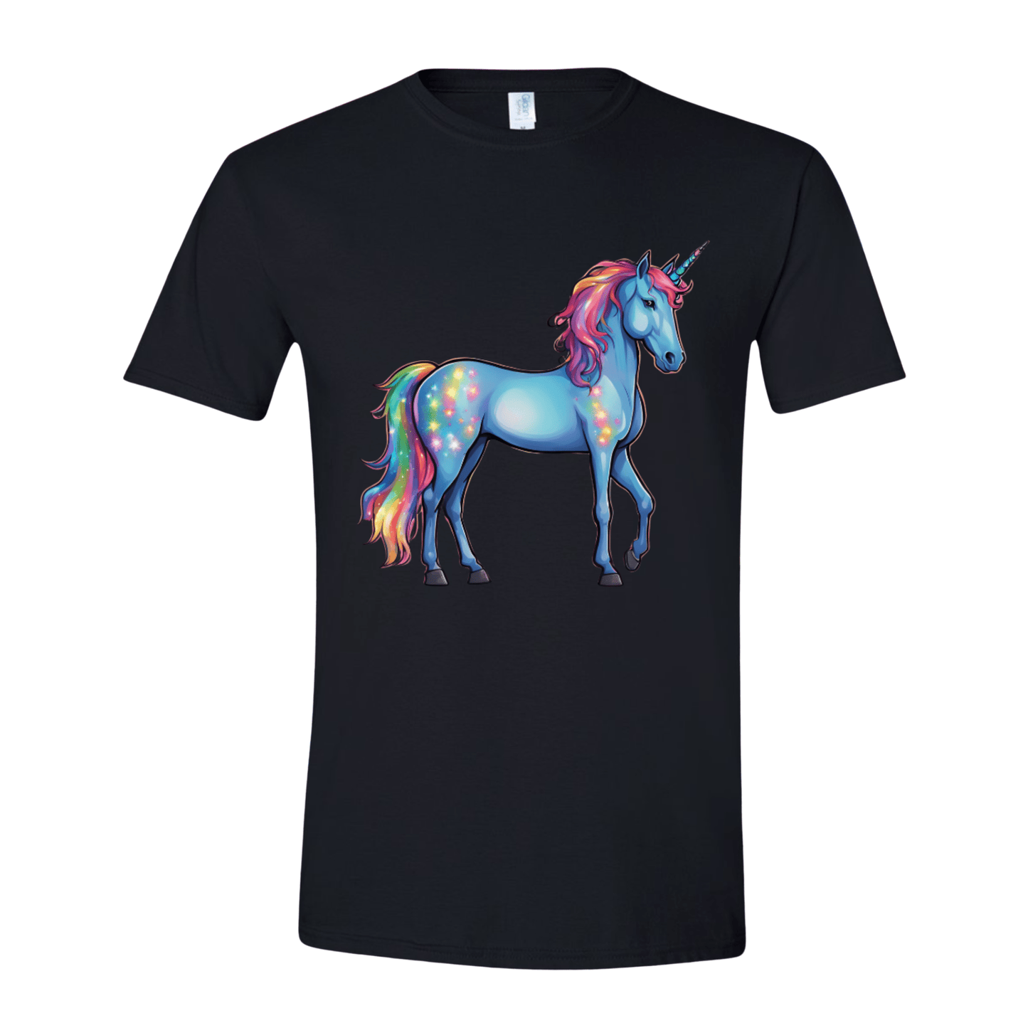 T-Shirt Black / S Cosmic Colorful Unicorn T-Shirt Cosmic Colorful Unicorn T-Shirt