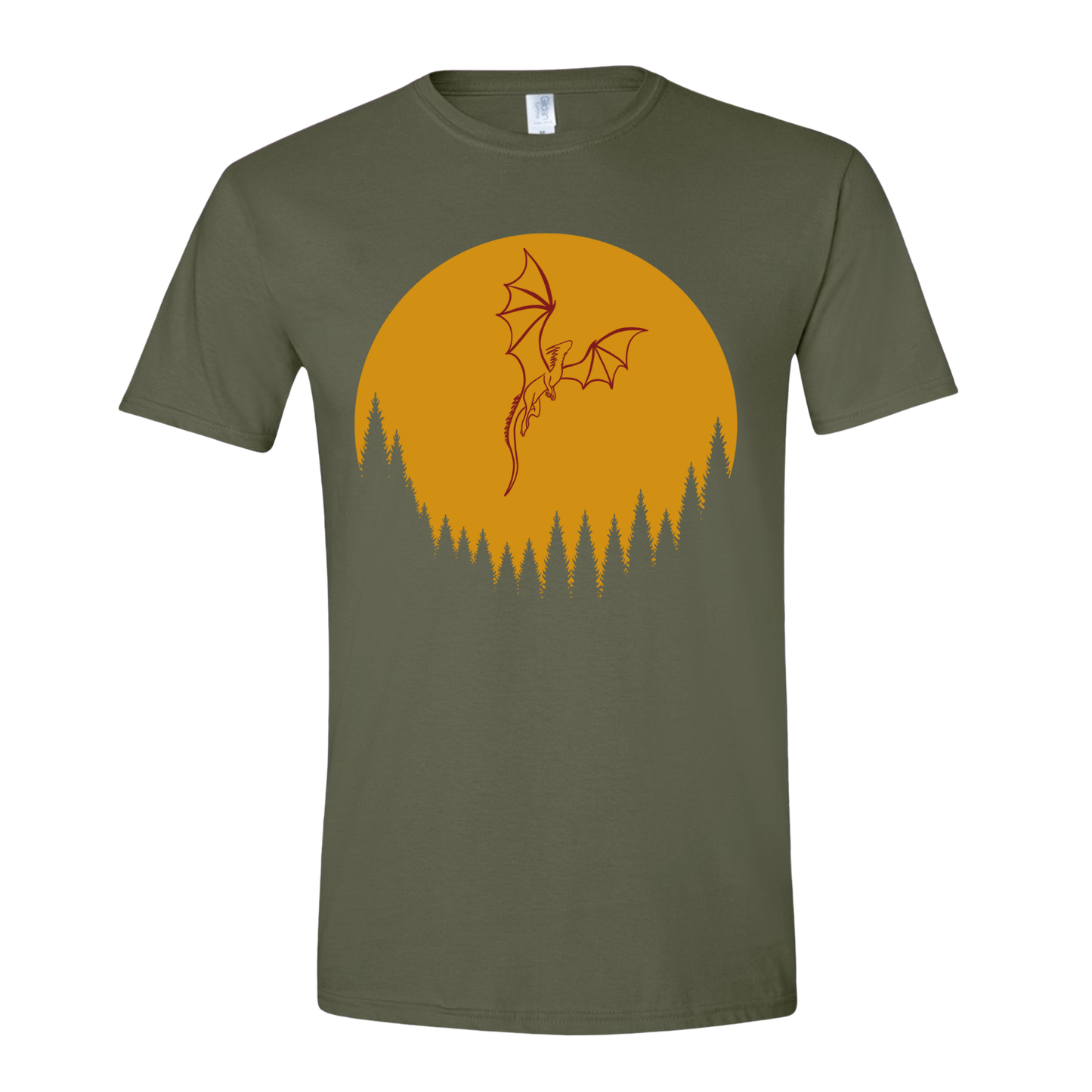 T-Shirt Dragon Over Forest: Legendary Flight T-Shirt Dragon Over Forest: Legendary Flight T-Shirt