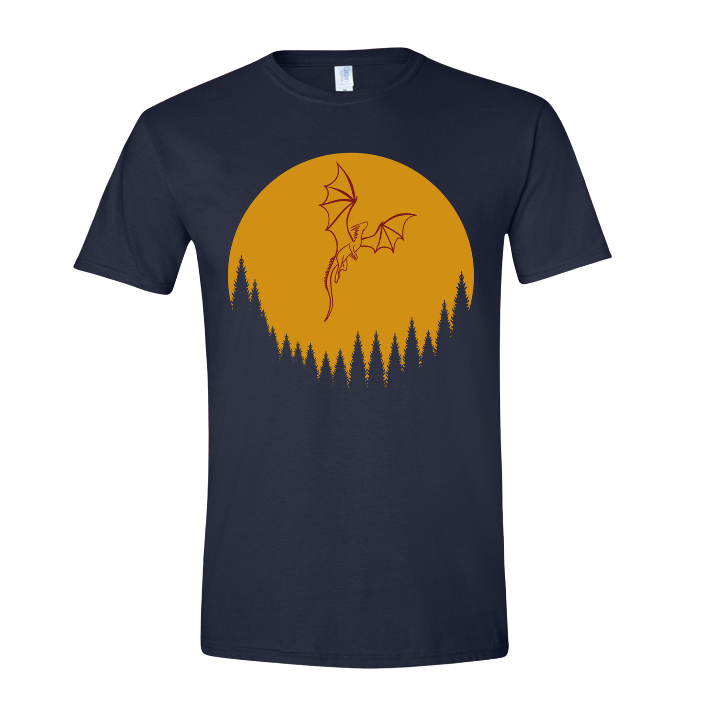 T-Shirt Dragon Over Forest: Legendary Flight T-Shirt Dragon Over Forest: Legendary Flight T-Shirt
