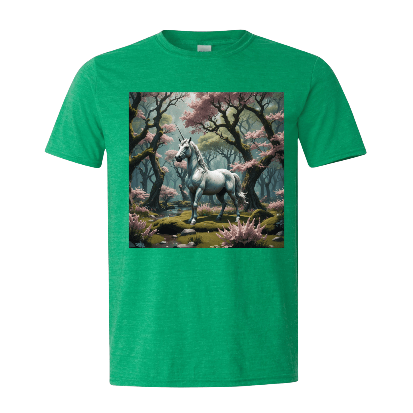 T-Shirt Heather Irish Green / S Enchanted Unicorn Spring T-Shirt Enchanted Unicorn Spring T-Shirt