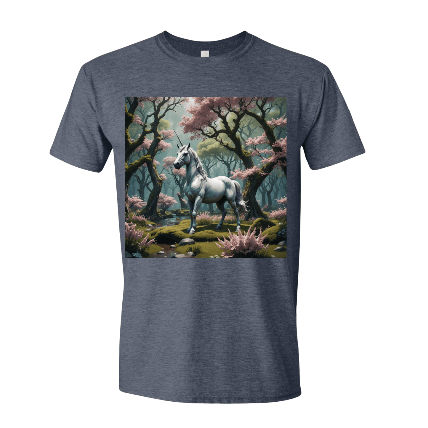 T-Shirt Heather Navy / S Enchanted Unicorn Spring T-Shirt Enchanted Unicorn Spring T-Shirt