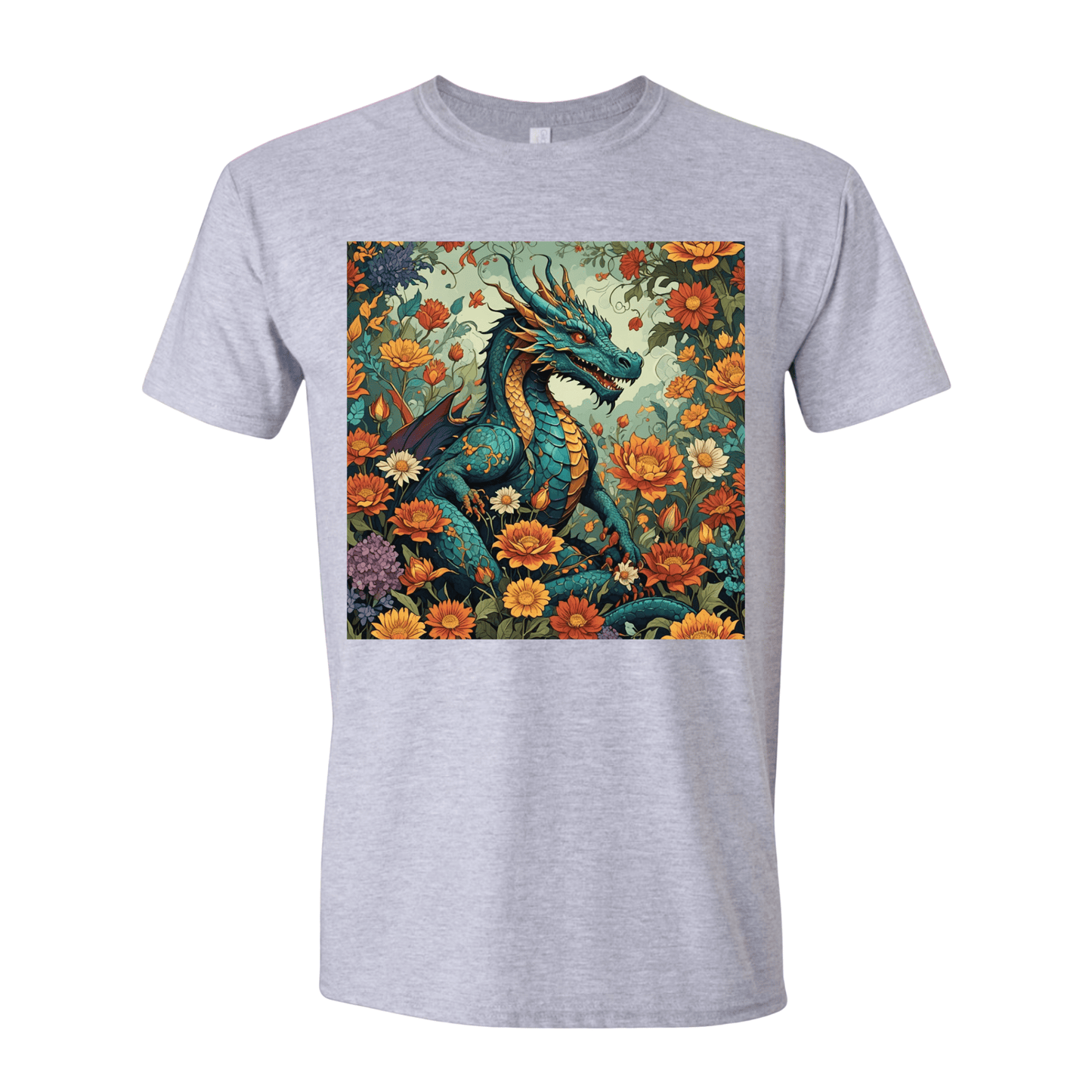 T-Shirt Floral Dragon Dream T-Shirt Floral Dragon Dream T-Shirt