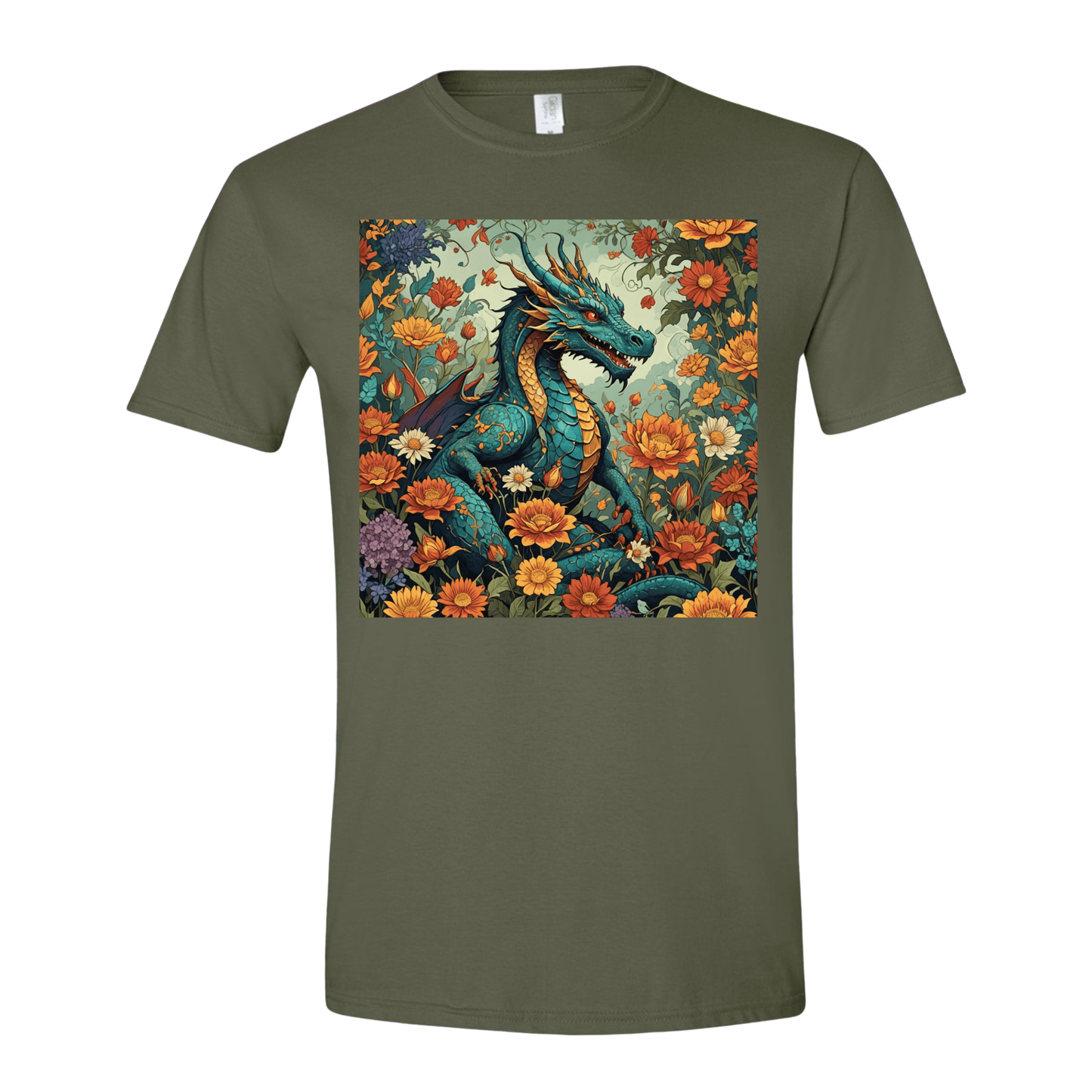 T-Shirt Floral Dragon Dream T-Shirt Floral Dragon Dream T-Shirt