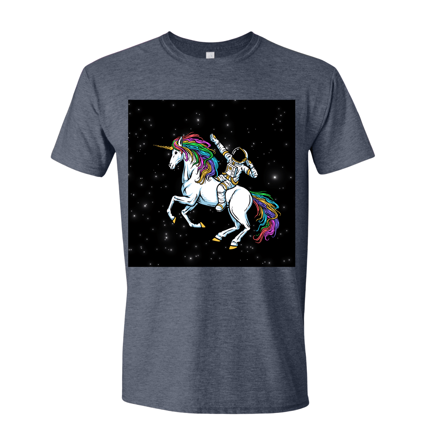 T-Shirt Heather Navy / S Galactic Unicorn Rider T-Shirt Galactic Unicorn Rider T-Shirt