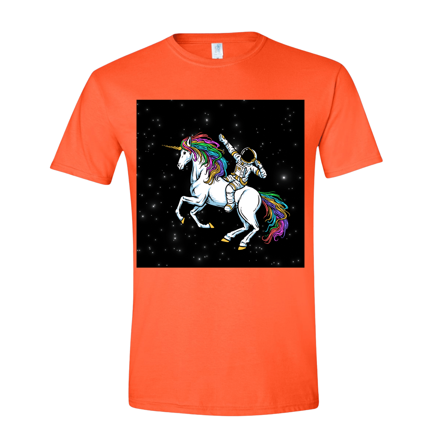 T-Shirt Orange / S Galactic Unicorn Rider T-Shirt Galactic Unicorn Rider T-Shirt