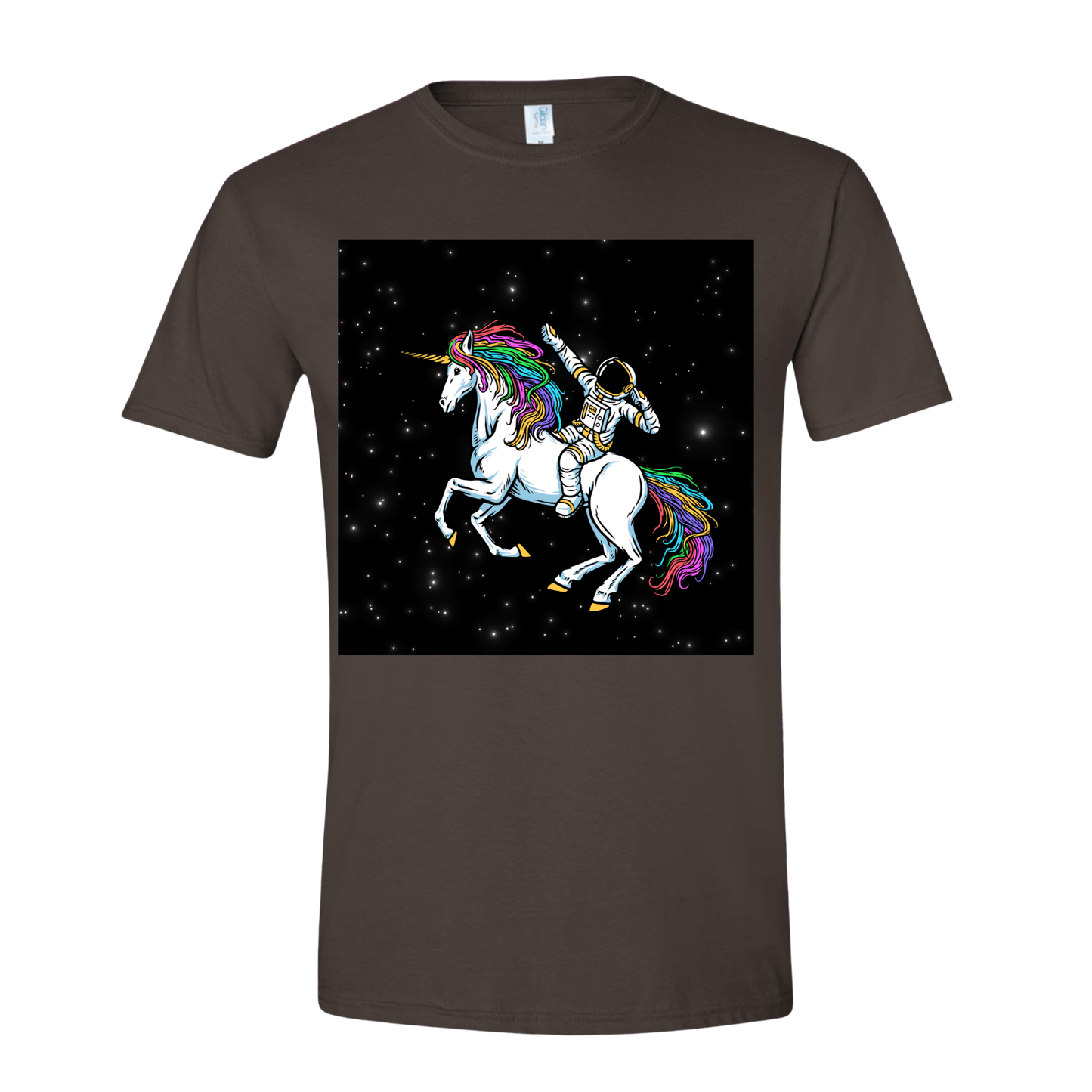 T-Shirt Dark Chocolate / S Galactic Unicorn Rider T-Shirt Galactic Unicorn Rider T-Shirt