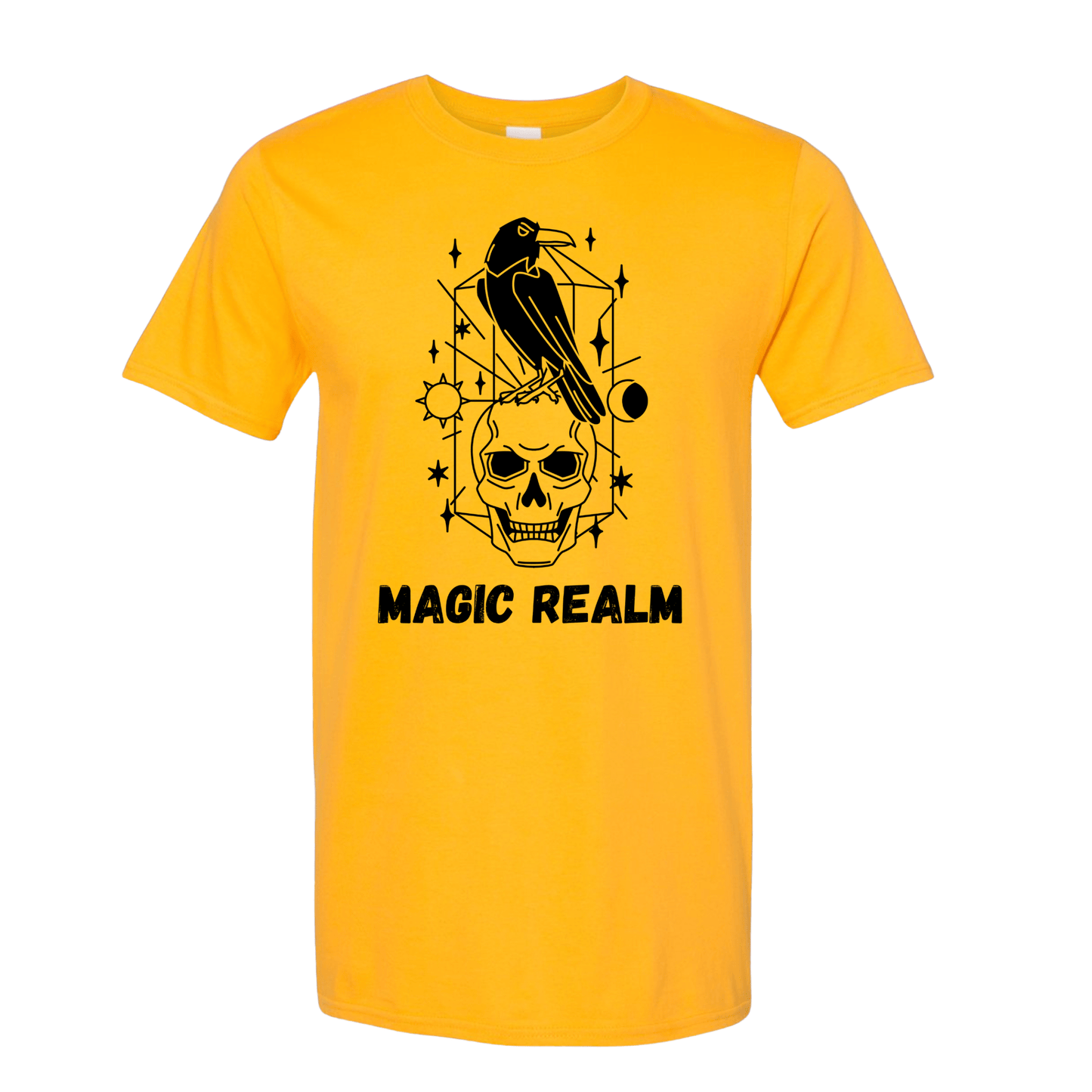 T-Shirt Gold / S Magic Realm Raven T-Shirt Magic Realm Raven T-Shirt