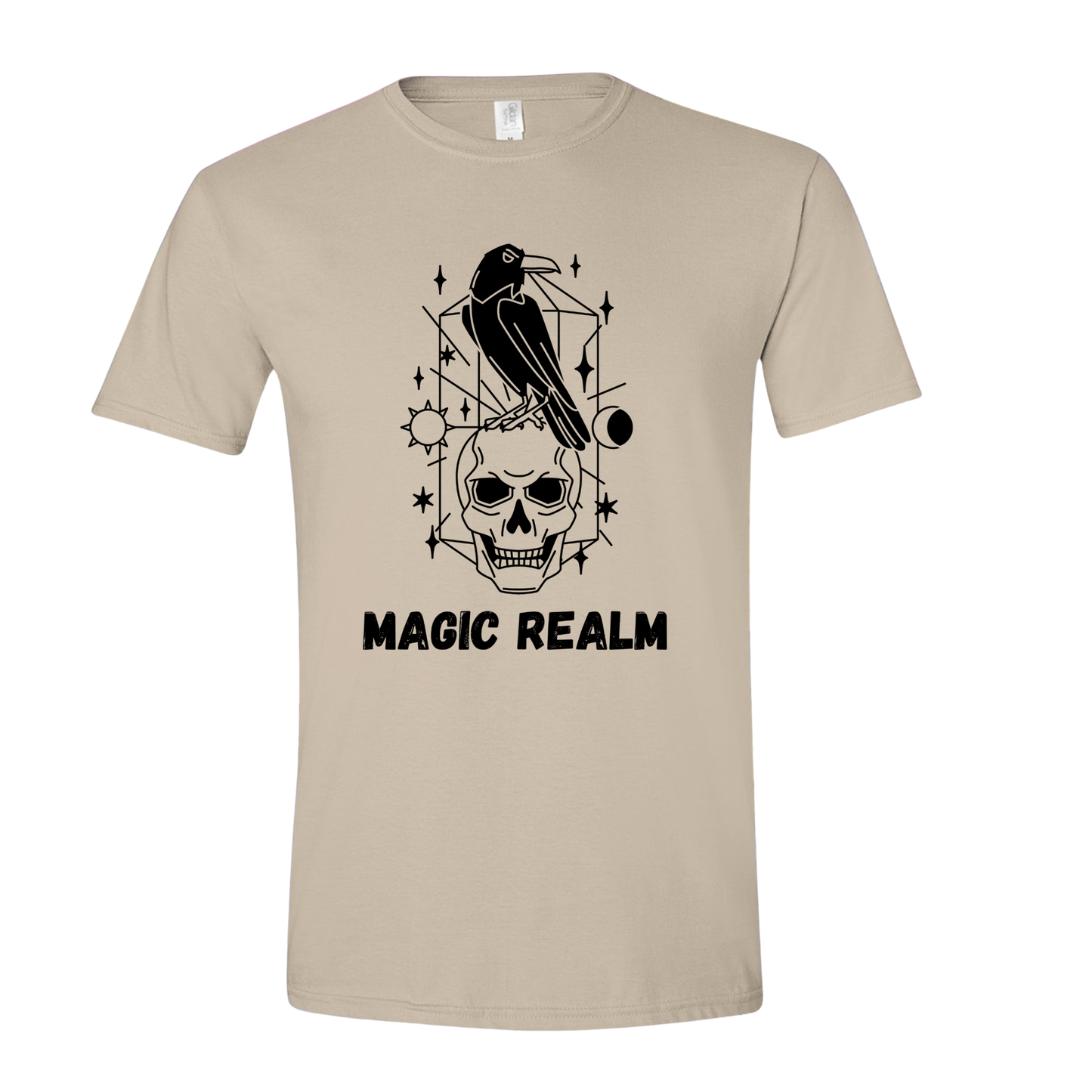 T-Shirt Sand / S Magic Realm Raven T-Shirt Magic Realm Raven T-Shirt