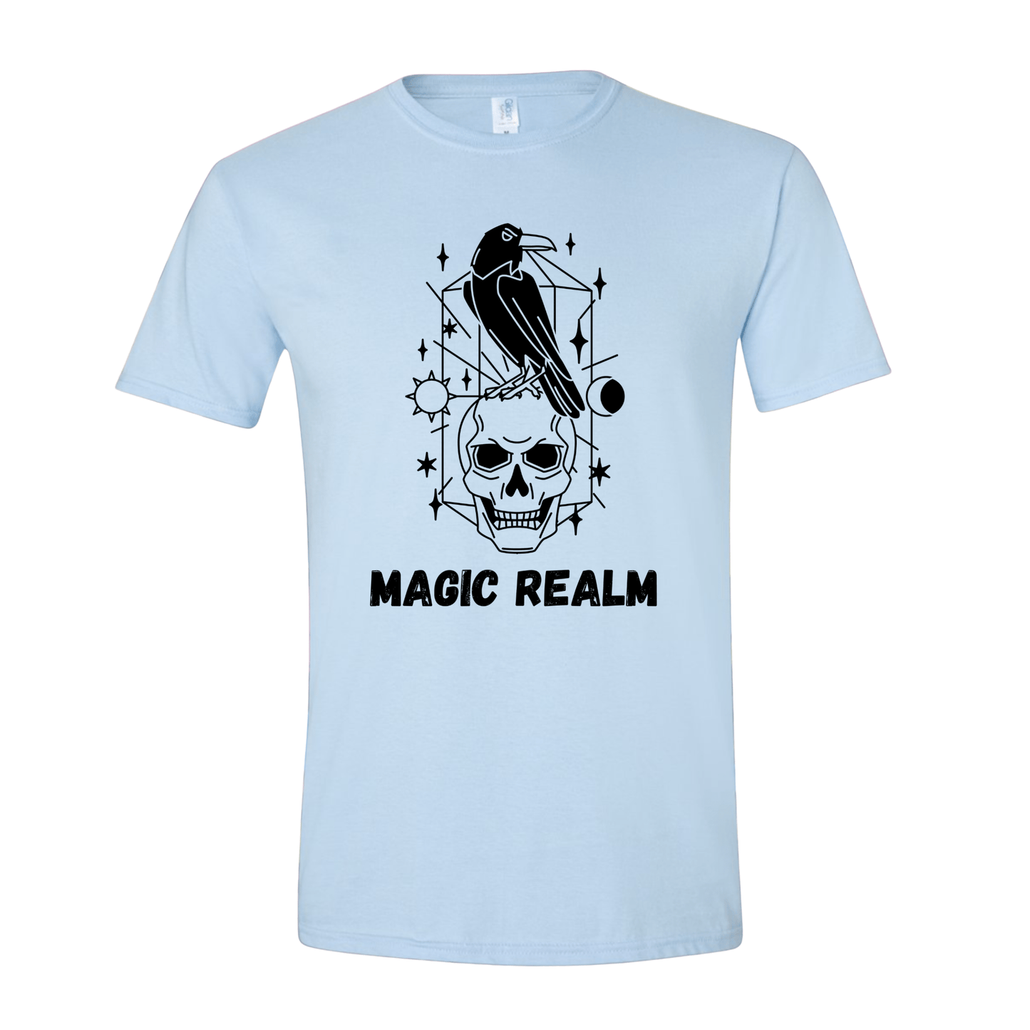T-Shirt Light Blue / S Magic Realm Raven T-Shirt Magic Realm Raven T-Shirt
