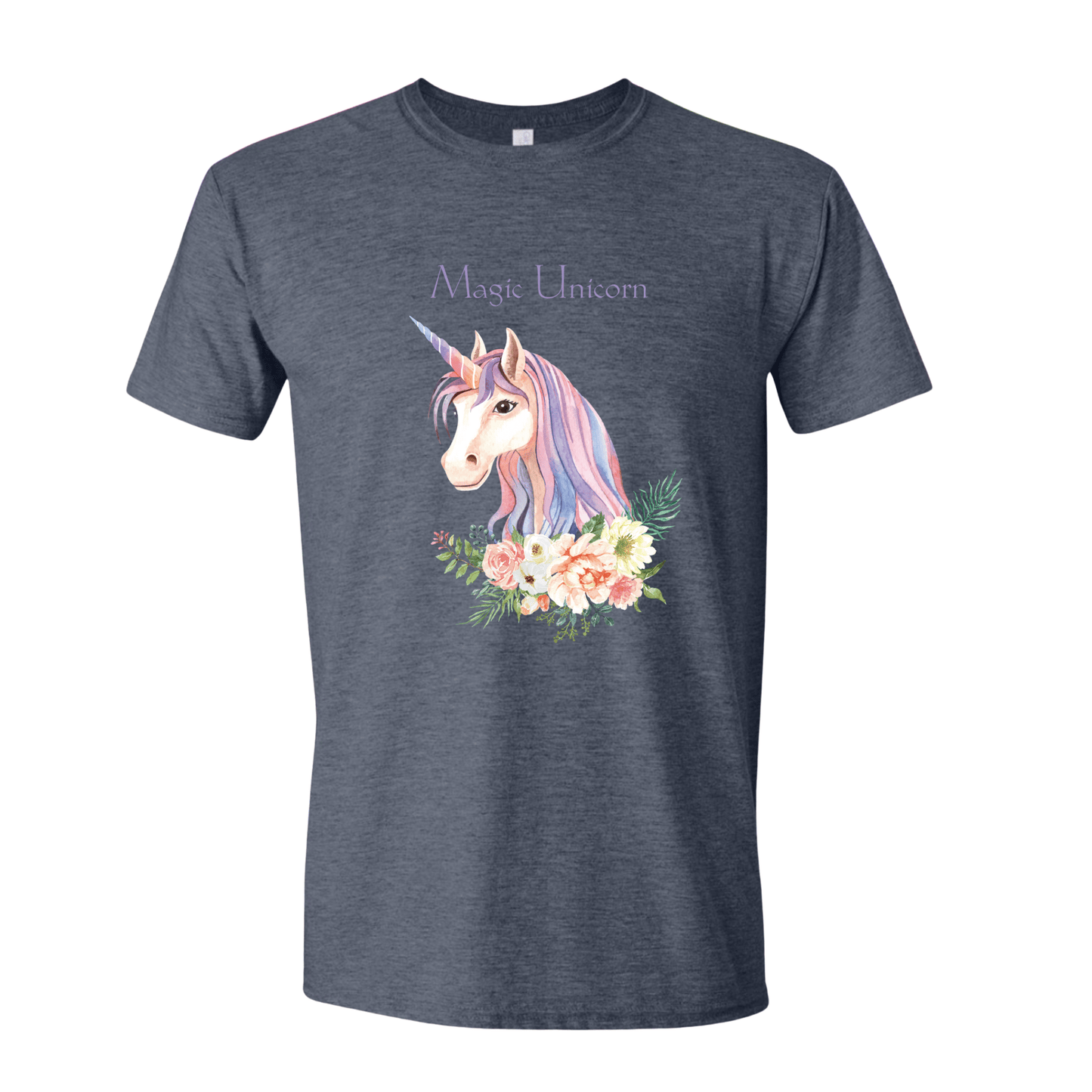 T-Shirt Heather Navy / S Magic Unicorn T-Shirt Magic Unicorn T-Shirt