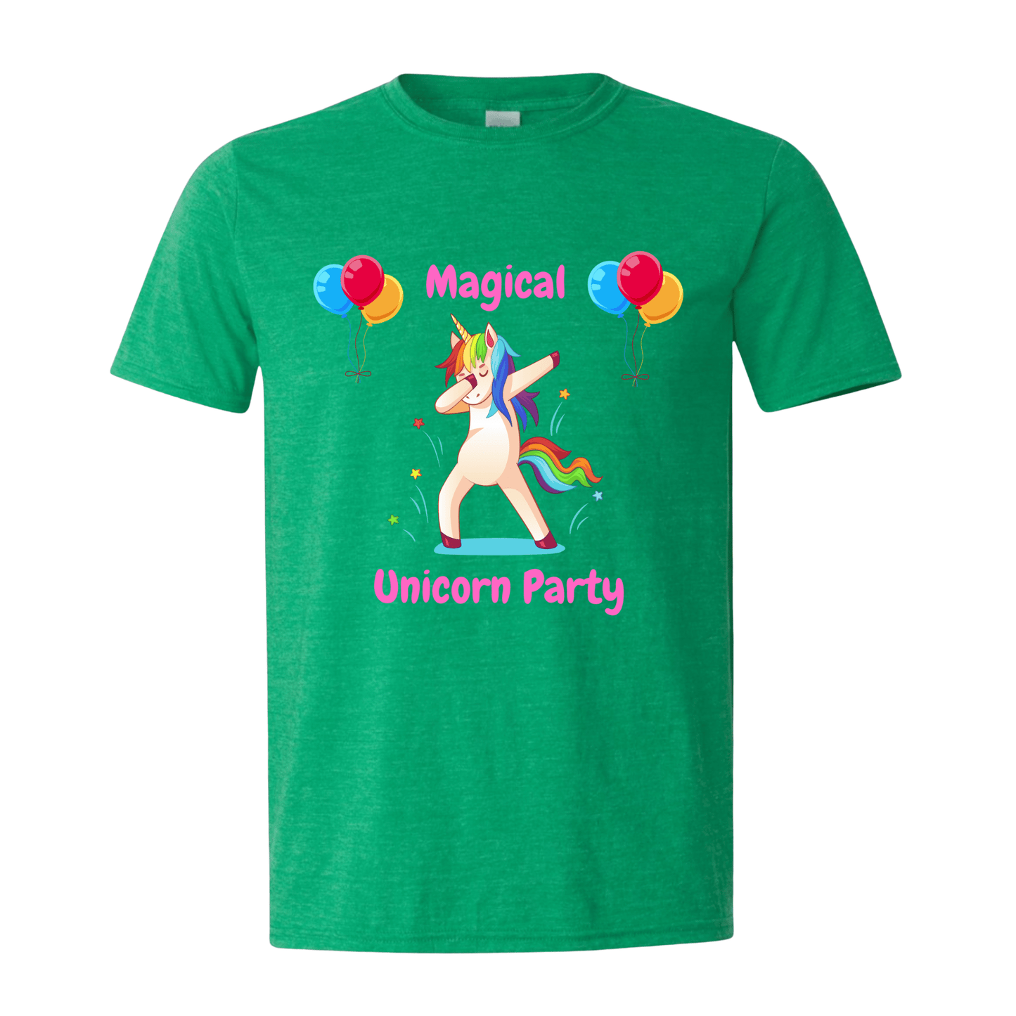 T-Shirt Heather Irish Green / S Magical Unicorn Party T-Shirt Magical Unicorn Party T-Shirt