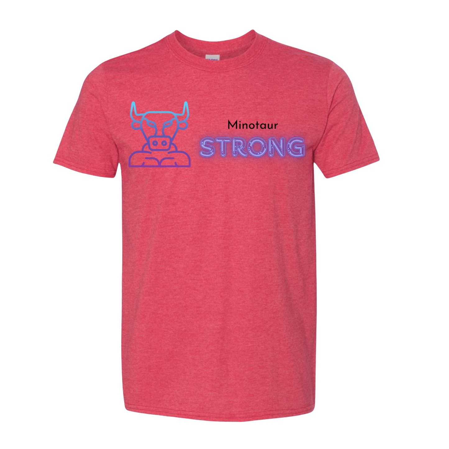 T-Shirt Heather Red / S Minotaur Strong T-Shirt Minotaur Strong T-Shirt