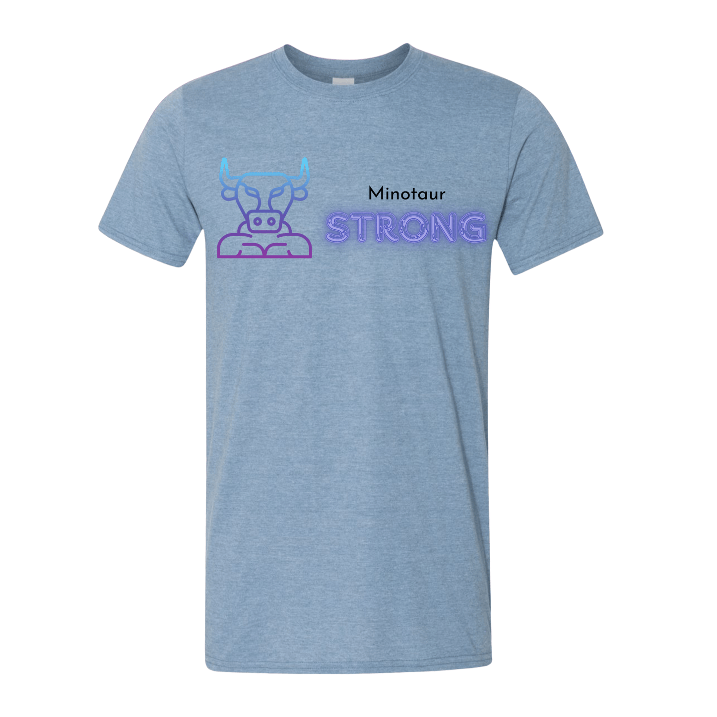 T-Shirt Heather Indigo / S Minotaur Strong T-Shirt Minotaur Strong T-Shirt