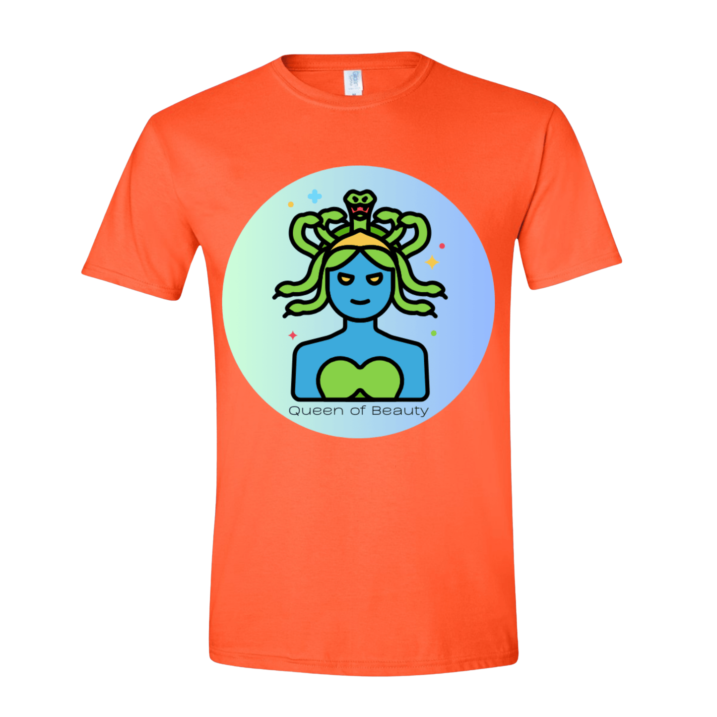 T-Shirt Orange / S Queen of Beauty Medusa T-Shirt Queen of Beauty Medusa T-Shirt