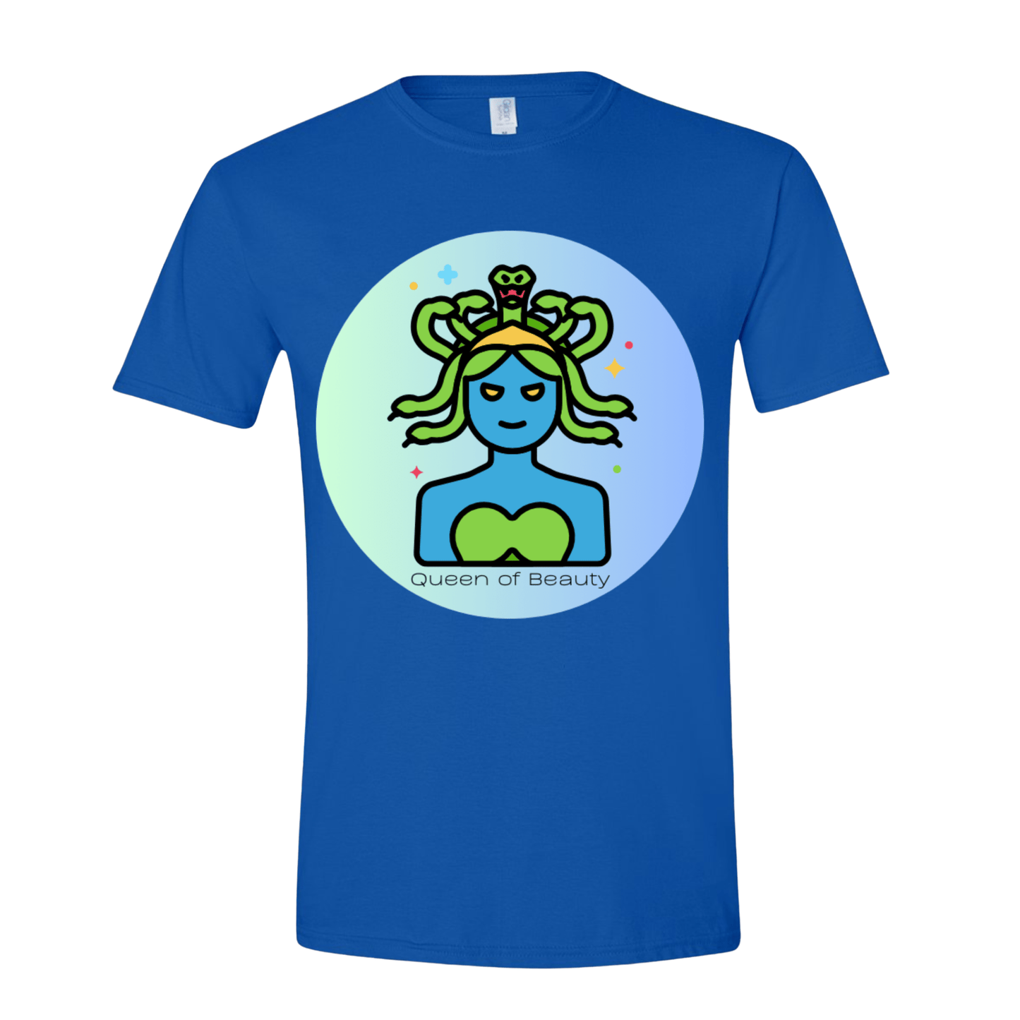 T-Shirt Royal / S Queen of Beauty Medusa T-Shirt Queen of Beauty Medusa T-Shirt