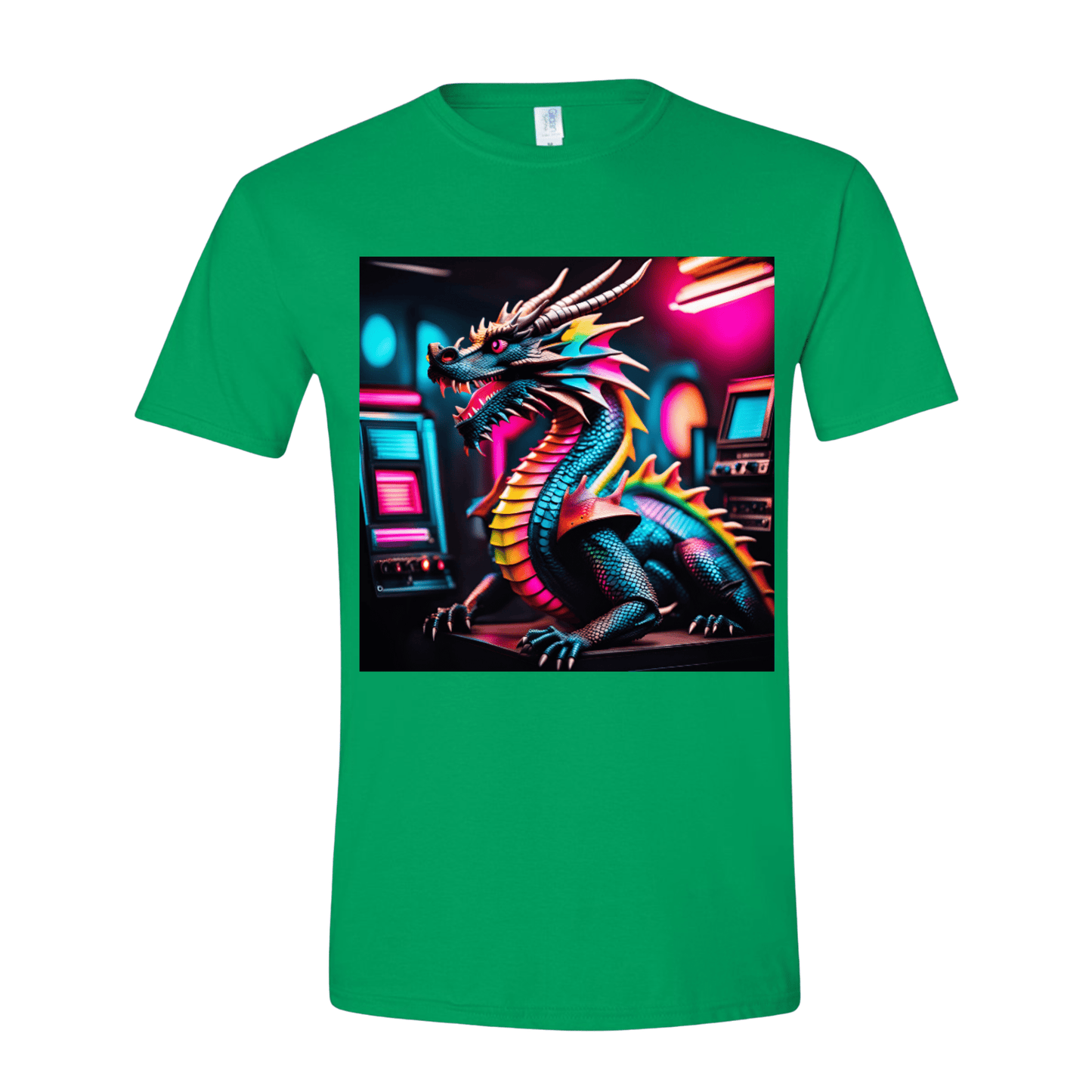 T-Shirt Rainbow Neon Dragon T-Shirt Rainbow Neon Dragon T-Shirt