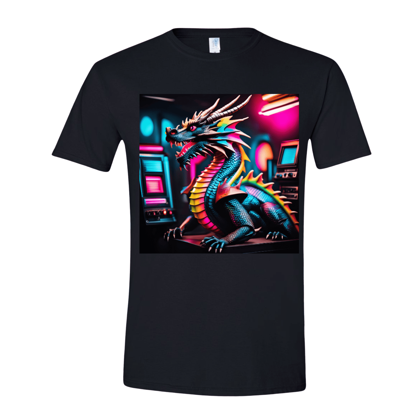 T-Shirt Rainbow Neon Dragon T-Shirt Rainbow Neon Dragon T-Shirt