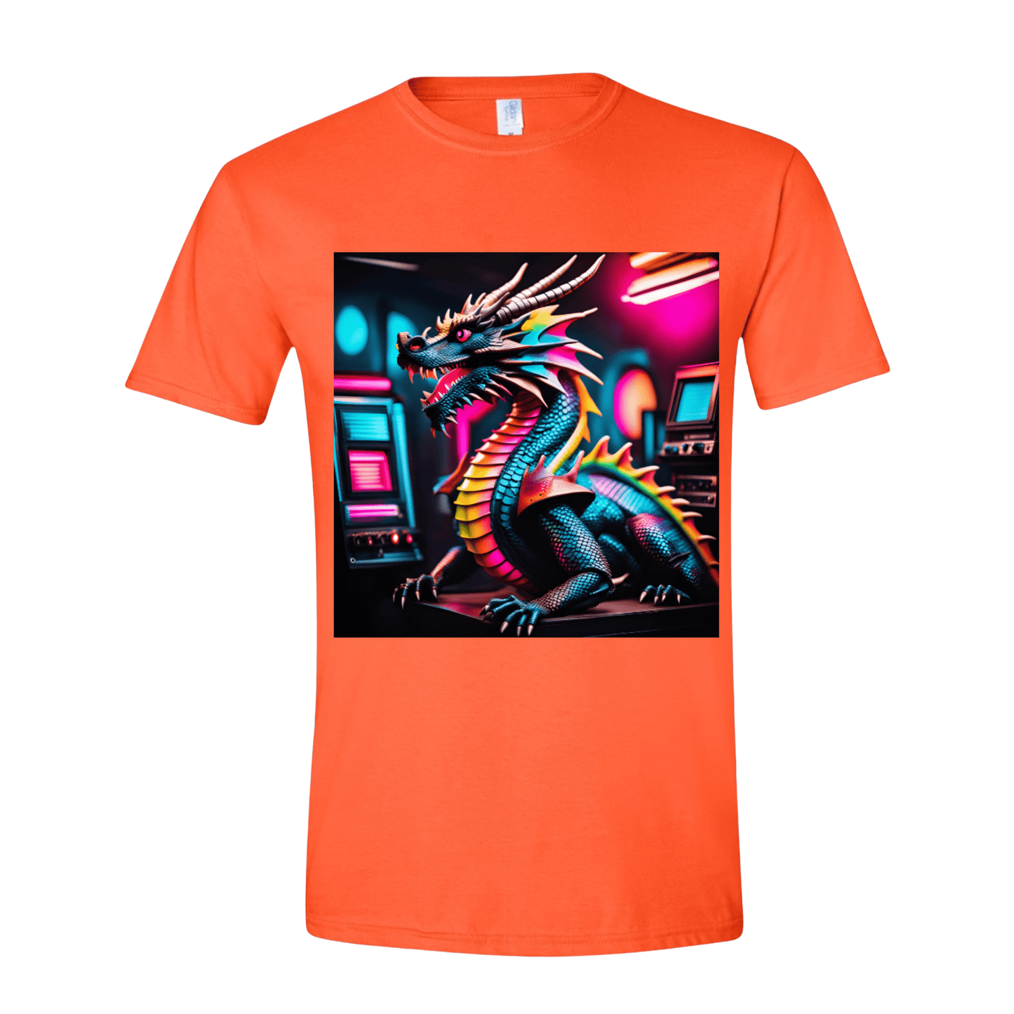 T-Shirt Rainbow Neon Dragon T-Shirt Rainbow Neon Dragon T-Shirt