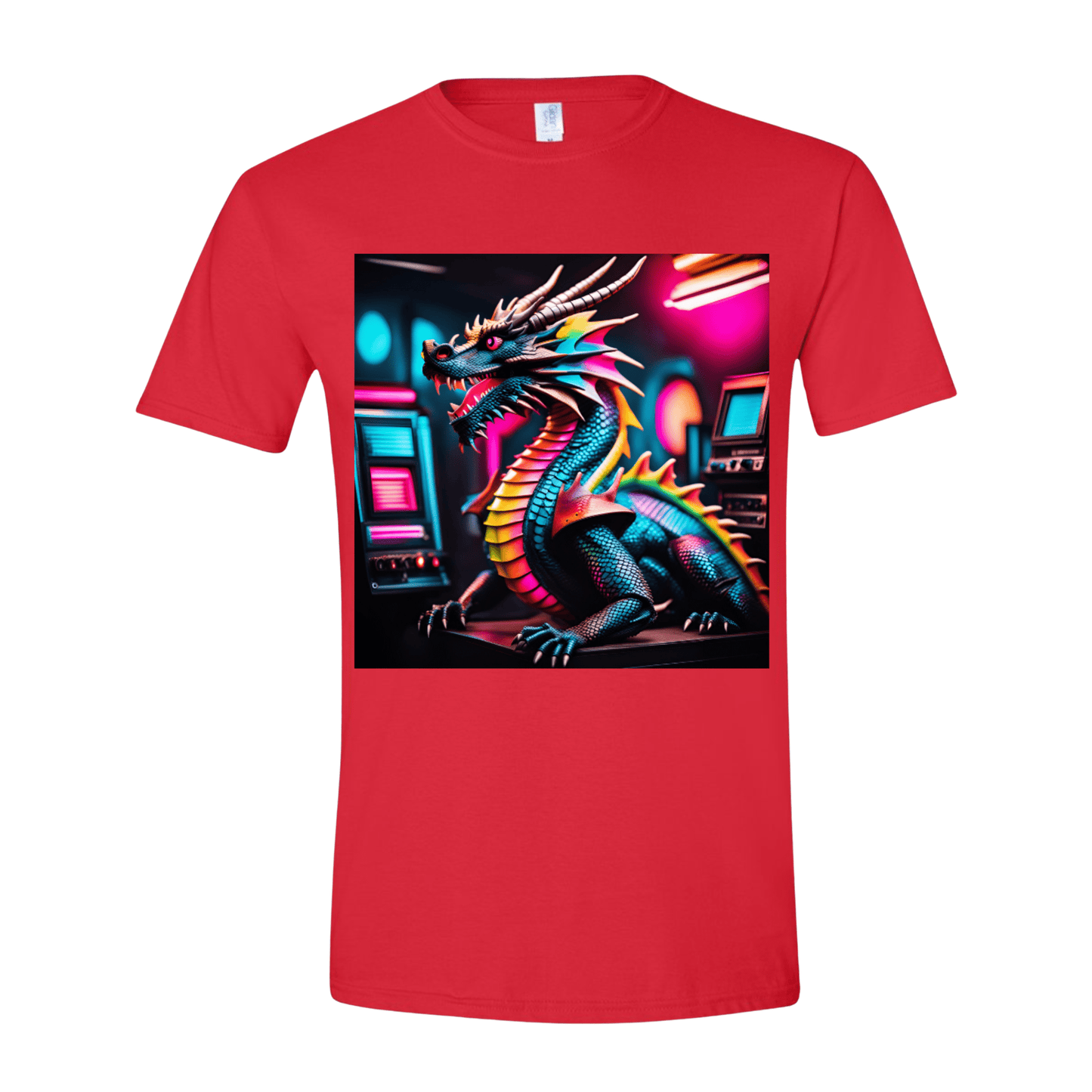 T-Shirt Rainbow Neon Dragon T-Shirt Rainbow Neon Dragon T-Shirt
