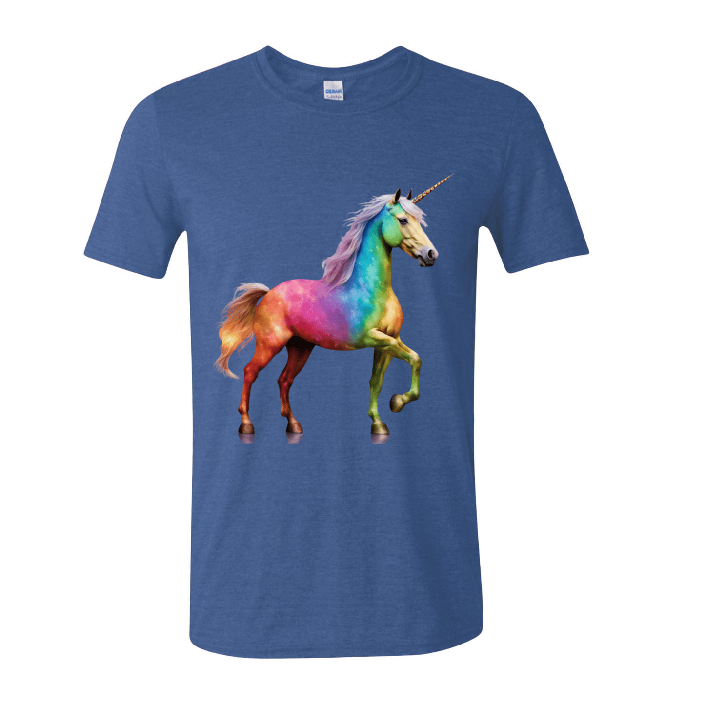 T-Shirt Heather Royal / S Rainbow Unicorn T-Shirt Rainbow Unicorn T-Shirt