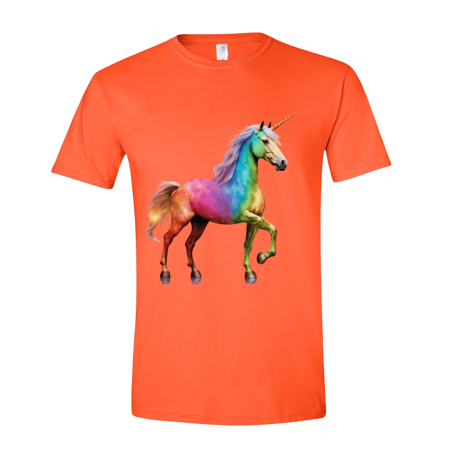 T-Shirt Orange / S Rainbow Unicorn T-Shirt Rainbow Unicorn T-Shirt