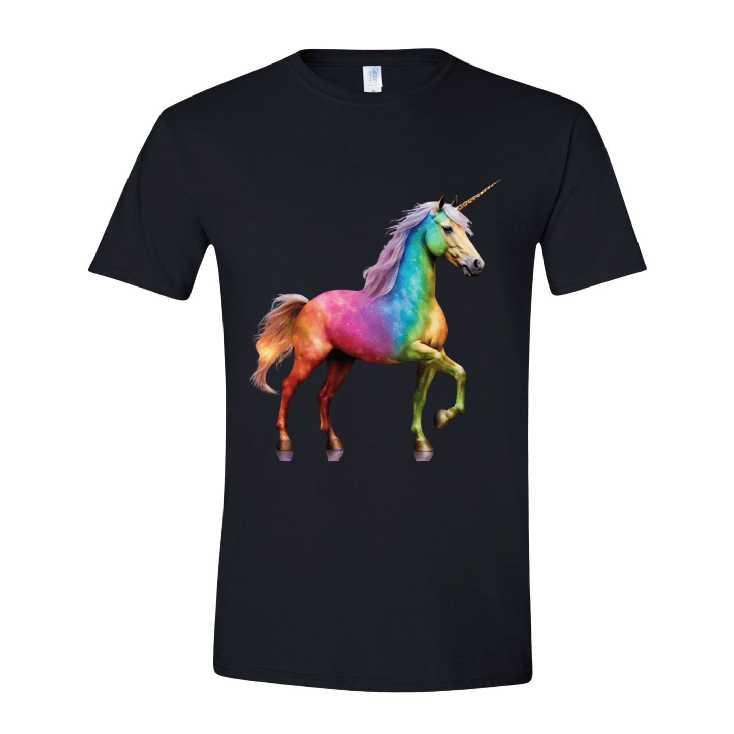 T-Shirt Black / S Rainbow Unicorn T-Shirt Rainbow Unicorn T-Shirt