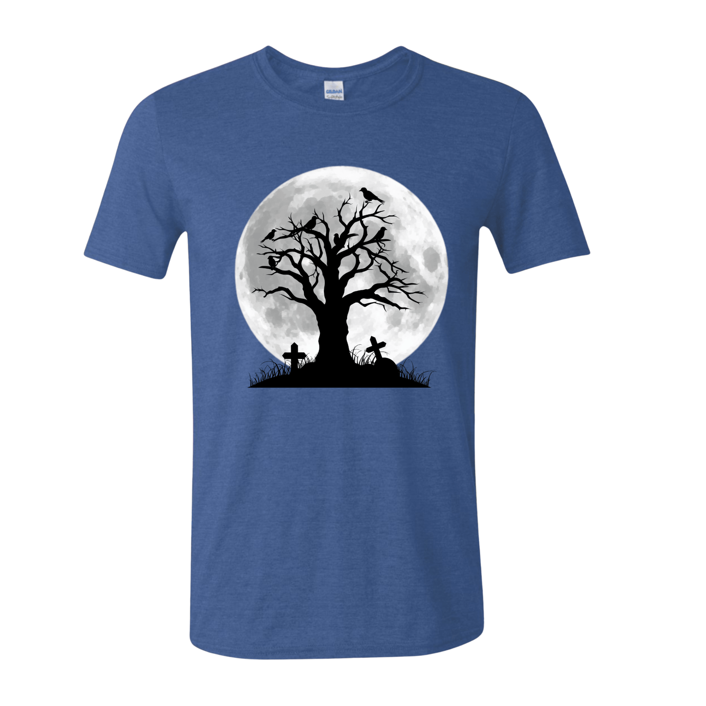 T-Shirt Heather Royal / S Raven Graveyard T-Shirt Raven Graveyard T-Shirt