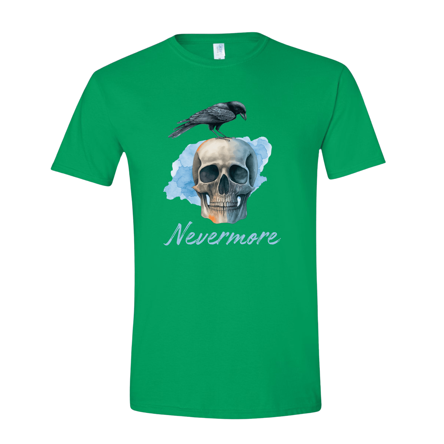 T-Shirt Irish Green / S Raven Nevermore T-Shirt Raven Nevermore T-Shirt