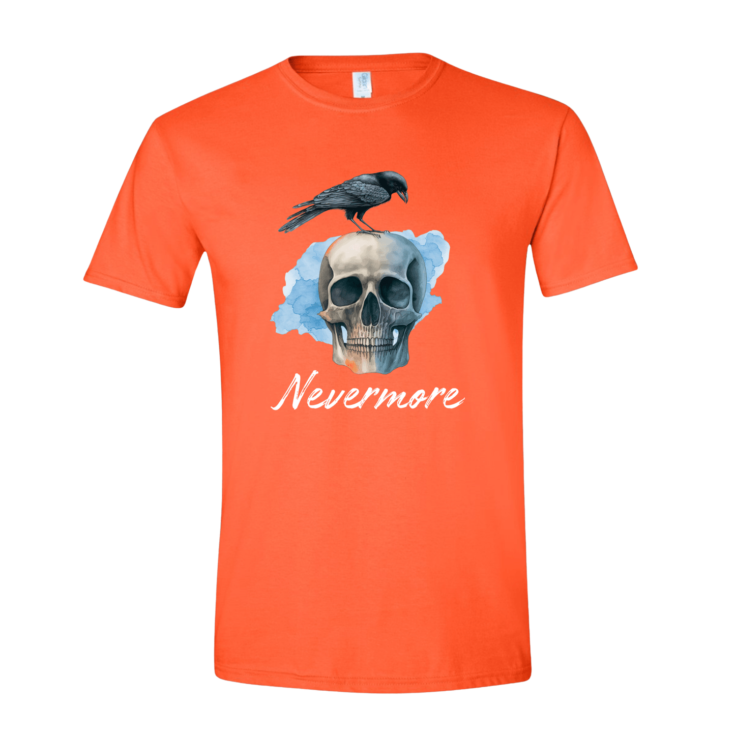 T-Shirt Orange / S Raven Nevermore T-Shirt Raven Nevermore T-Shirt