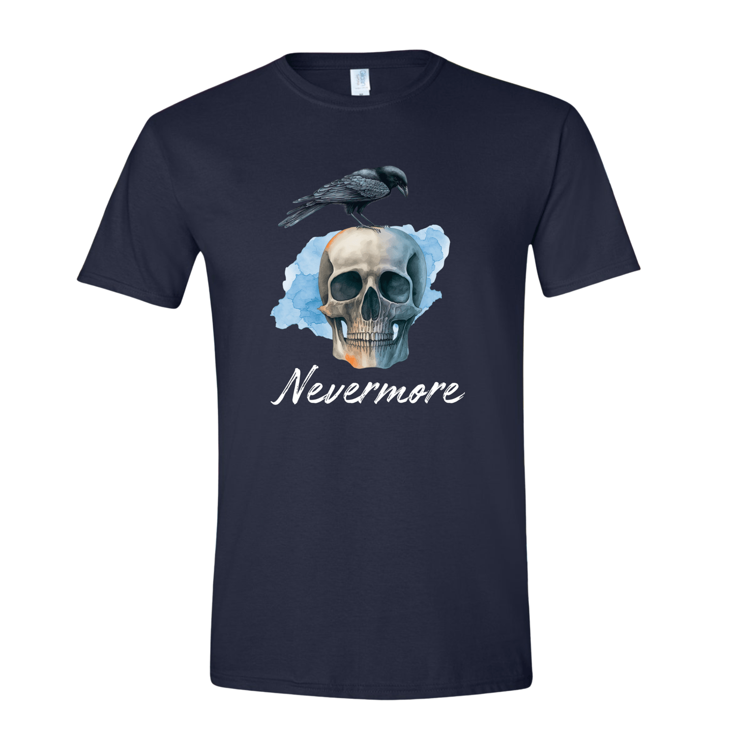 T-Shirt Navy / S Raven Nevermore T-Shirt Raven Nevermore T-Shirt