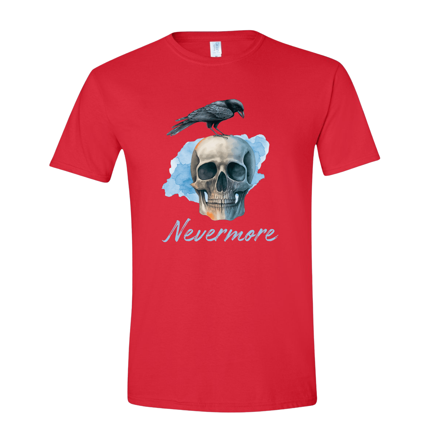 T-Shirt Red / S Raven Nevermore T-Shirt Raven Nevermore T-Shirt