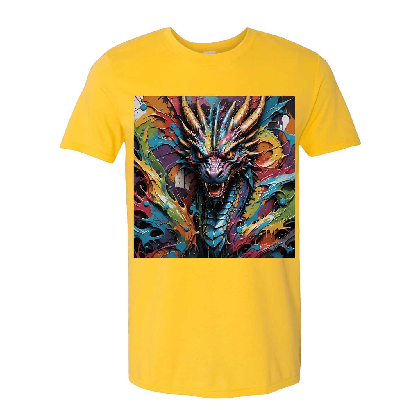 T-Shirt Splatter Dragon Painting T-Shirt Splatter Dragon Painting T-Shirt