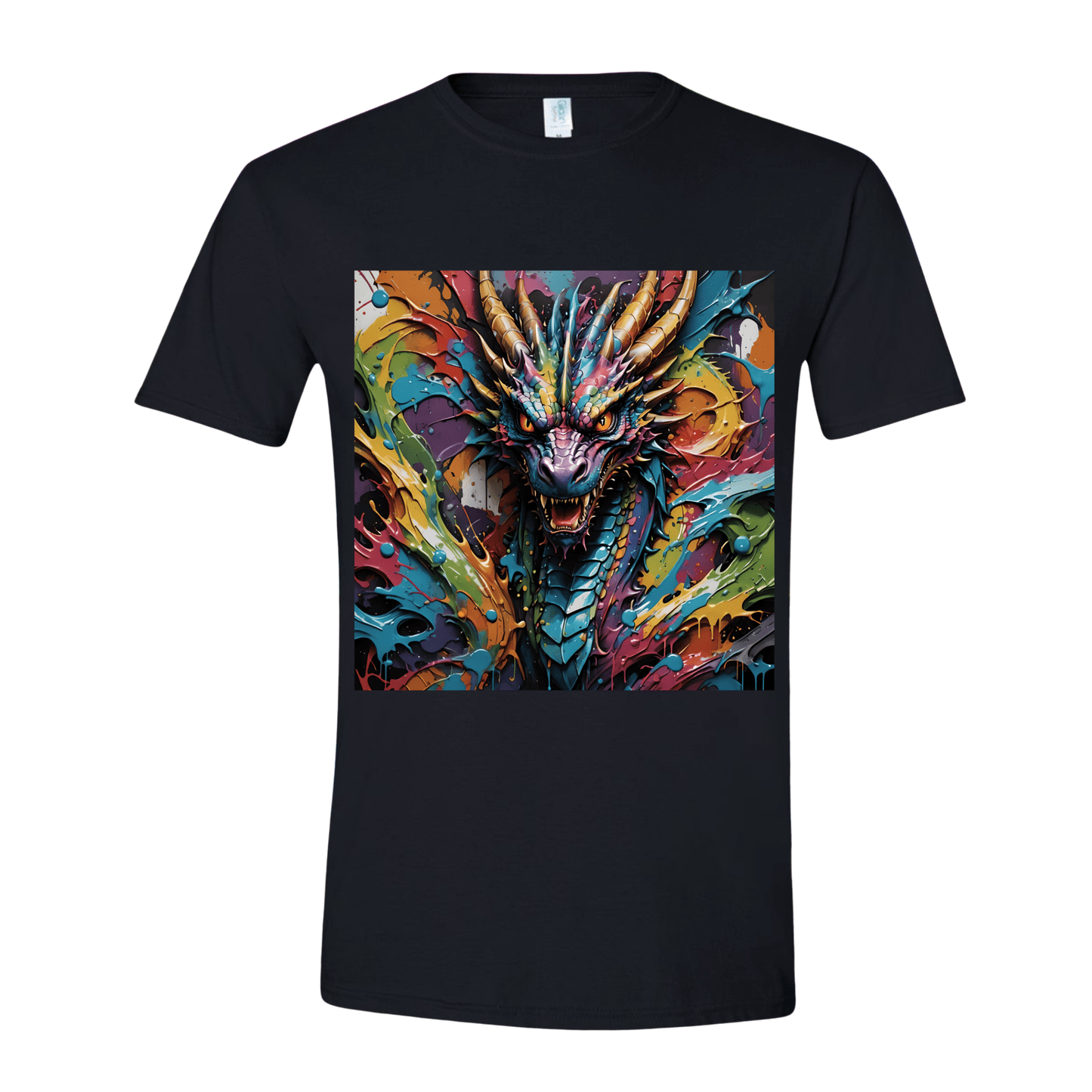 T-Shirt Splatter Dragon Painting T-Shirt Splatter Dragon Painting T-Shirt