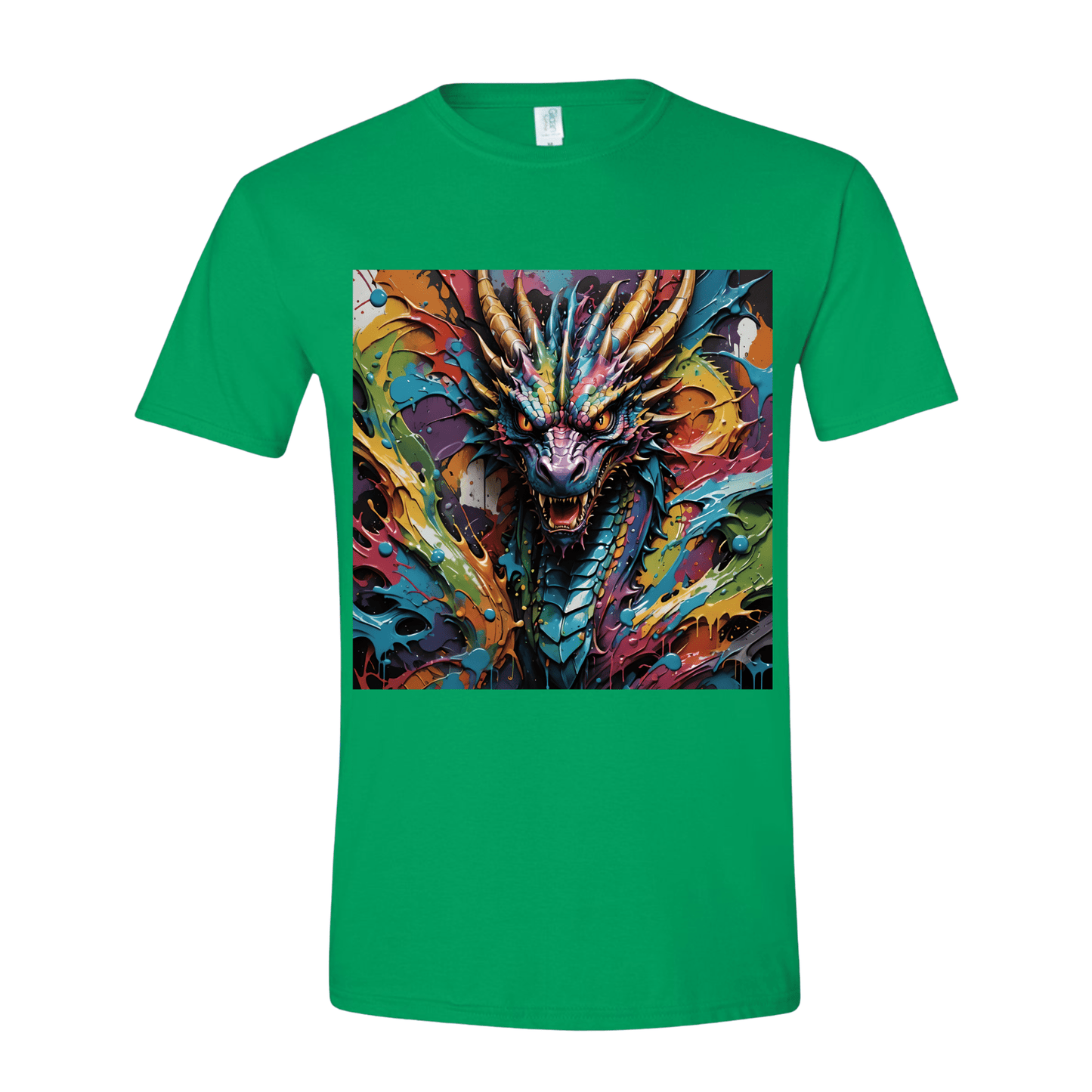 T-Shirt Splatter Dragon Painting T-Shirt Splatter Dragon Painting T-Shirt