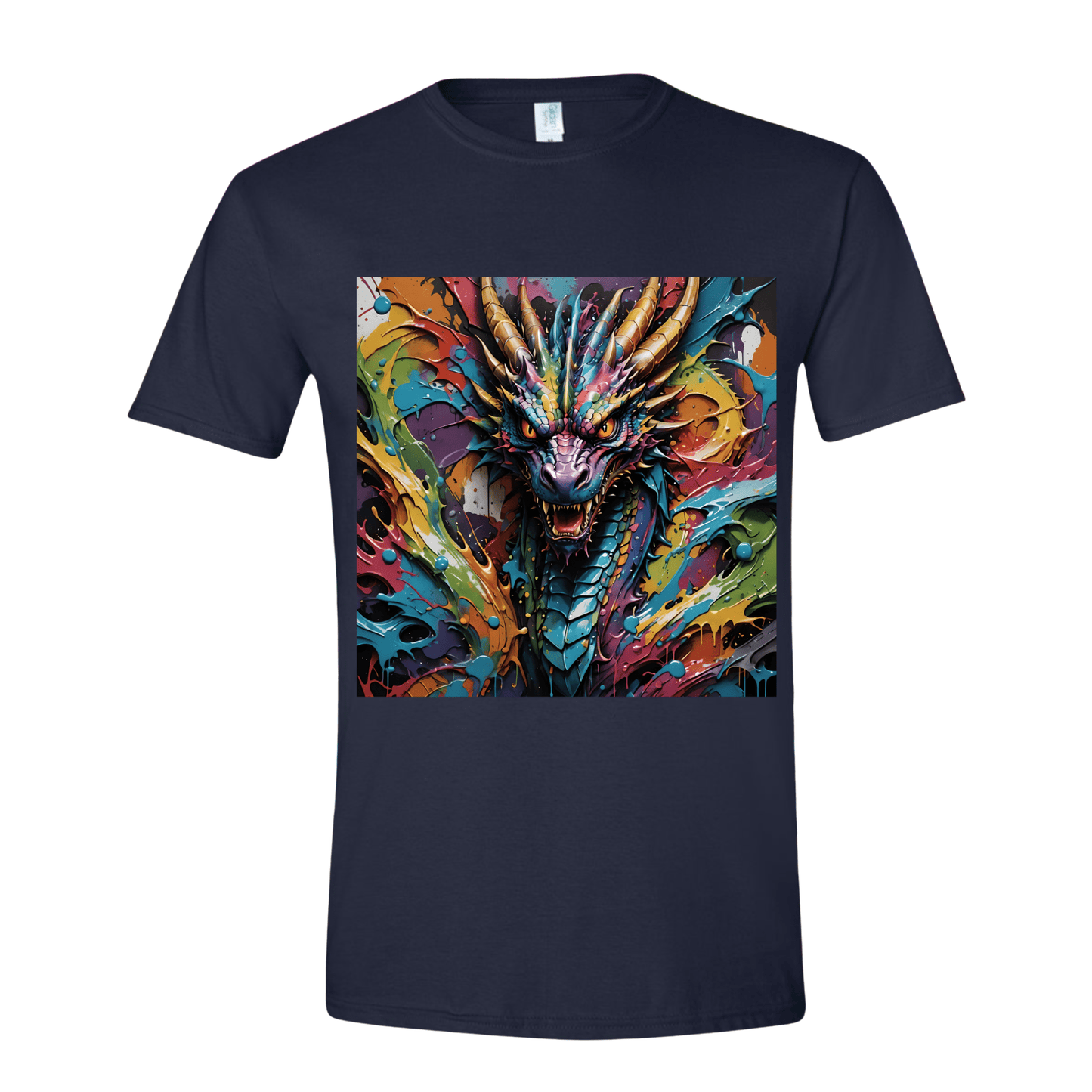 T-Shirt Splatter Dragon Painting T-Shirt Splatter Dragon Painting T-Shirt