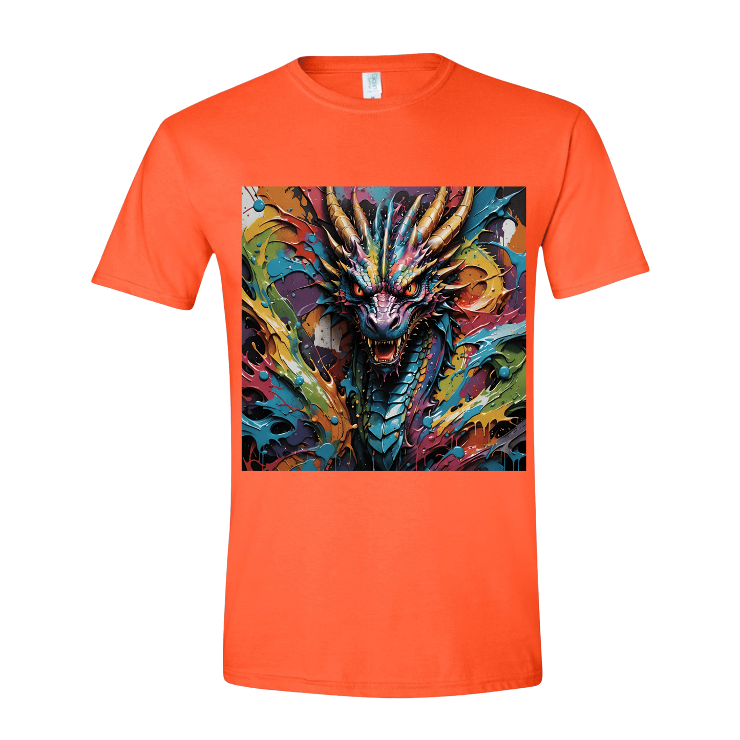 T-Shirt Splatter Dragon Painting T-Shirt Splatter Dragon Painting T-Shirt