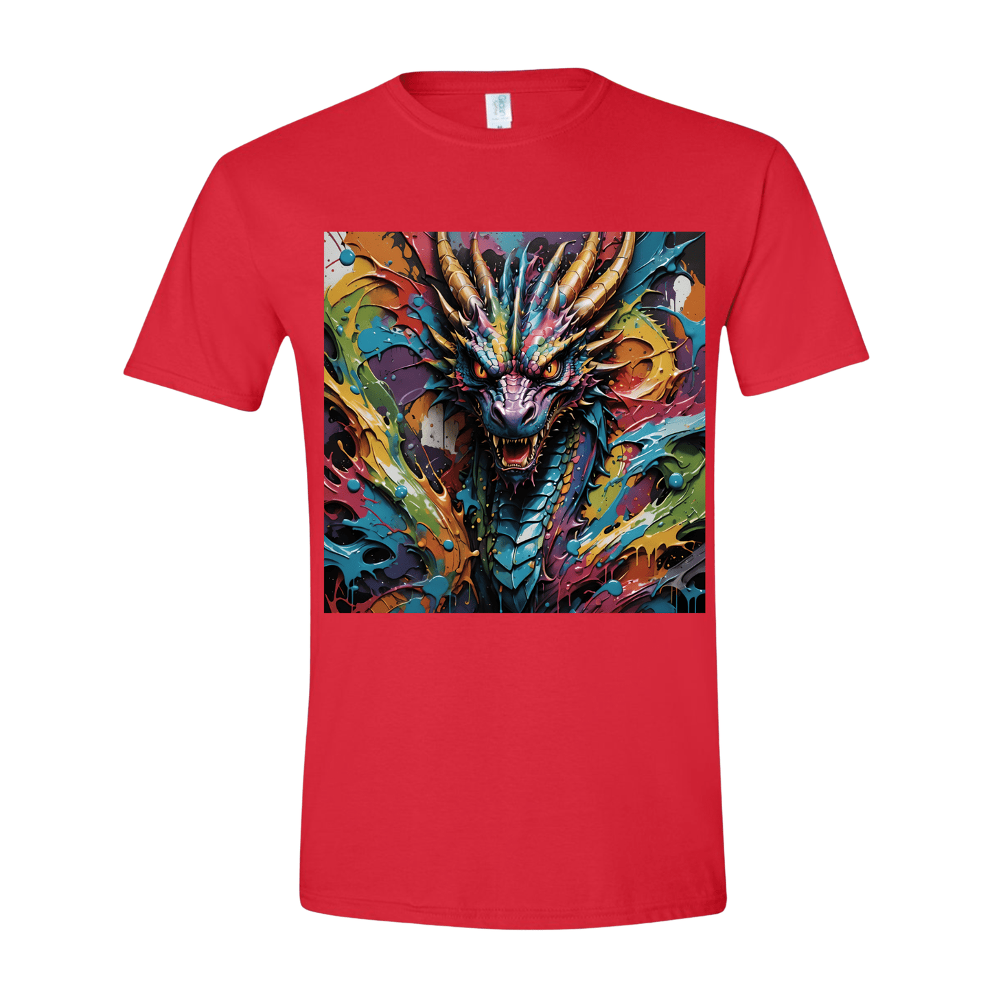 T-Shirt Splatter Dragon Painting T-Shirt Splatter Dragon Painting T-Shirt