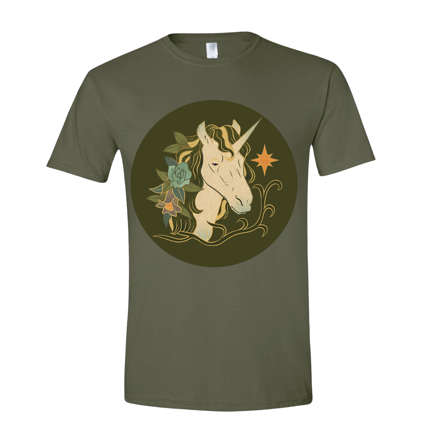 T-Shirt Military Green / S Unicorn Nature T-Shirt Unicorn Nature T-Shirt