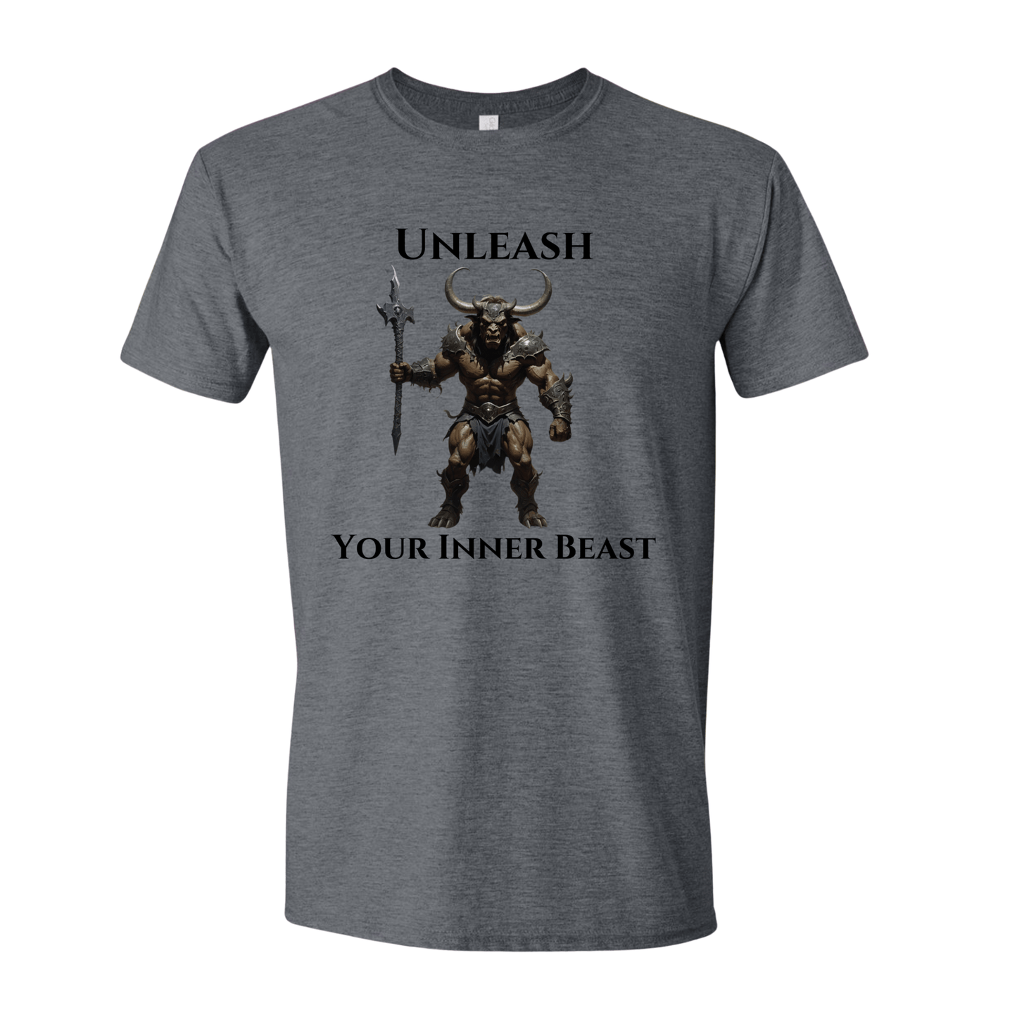 T-Shirt Dark Heather / S Unleash Your Inner Beast Minotaur T-Shirt Unleash Your Inner Beast Minotaur T-Shirt