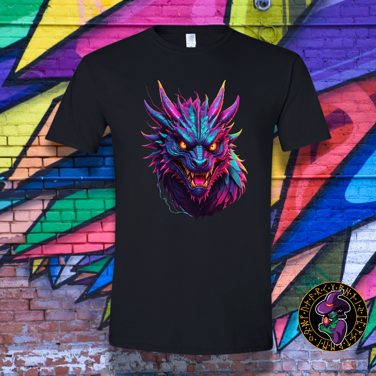 Neon Dragon Majesty T-Shirt