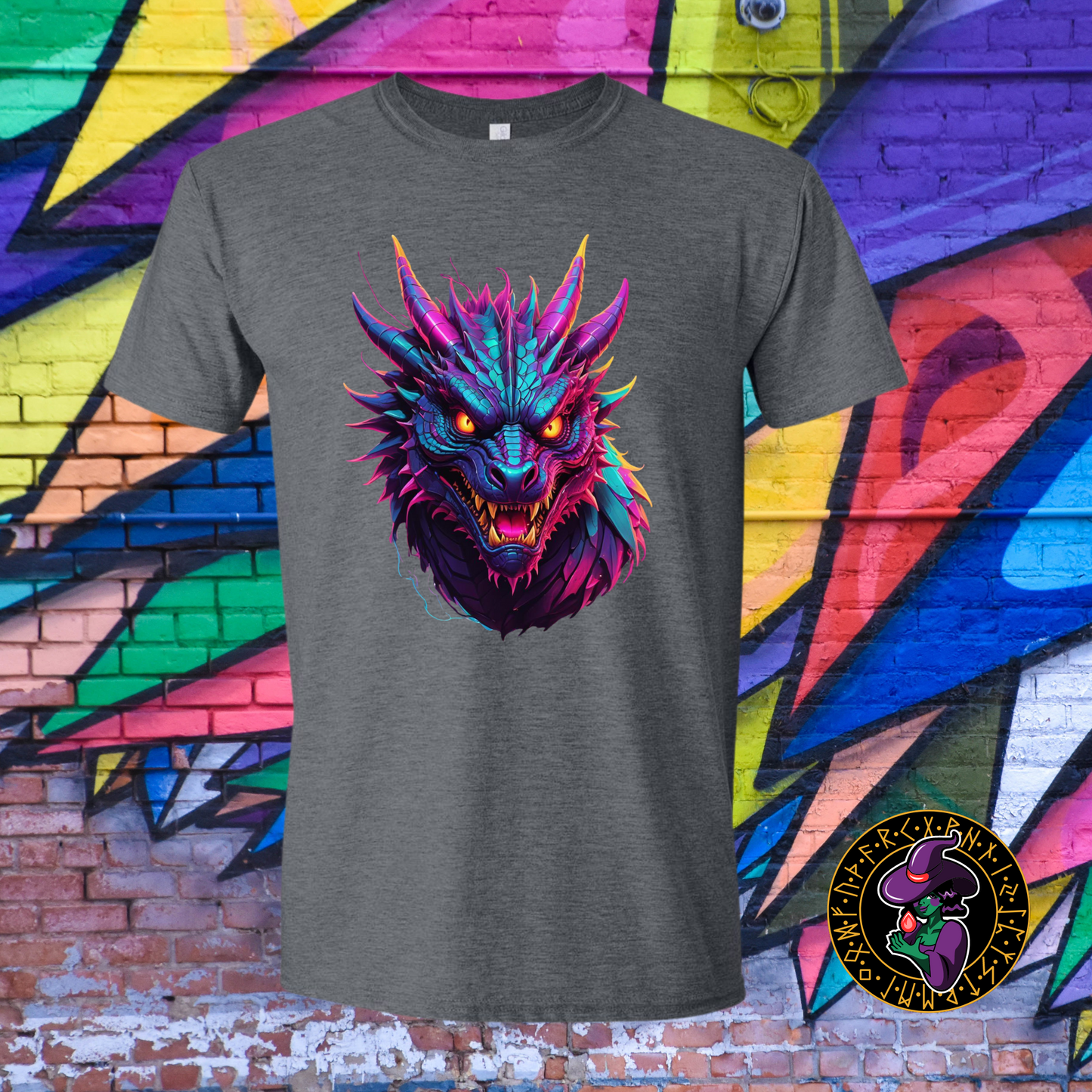 Neon Dragon Majesty T-Shirt