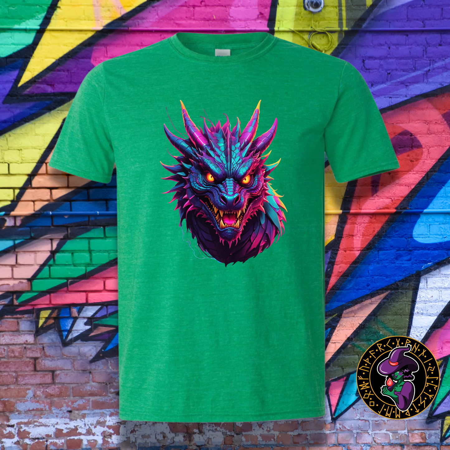 Neon Dragon Majesty T-Shirt