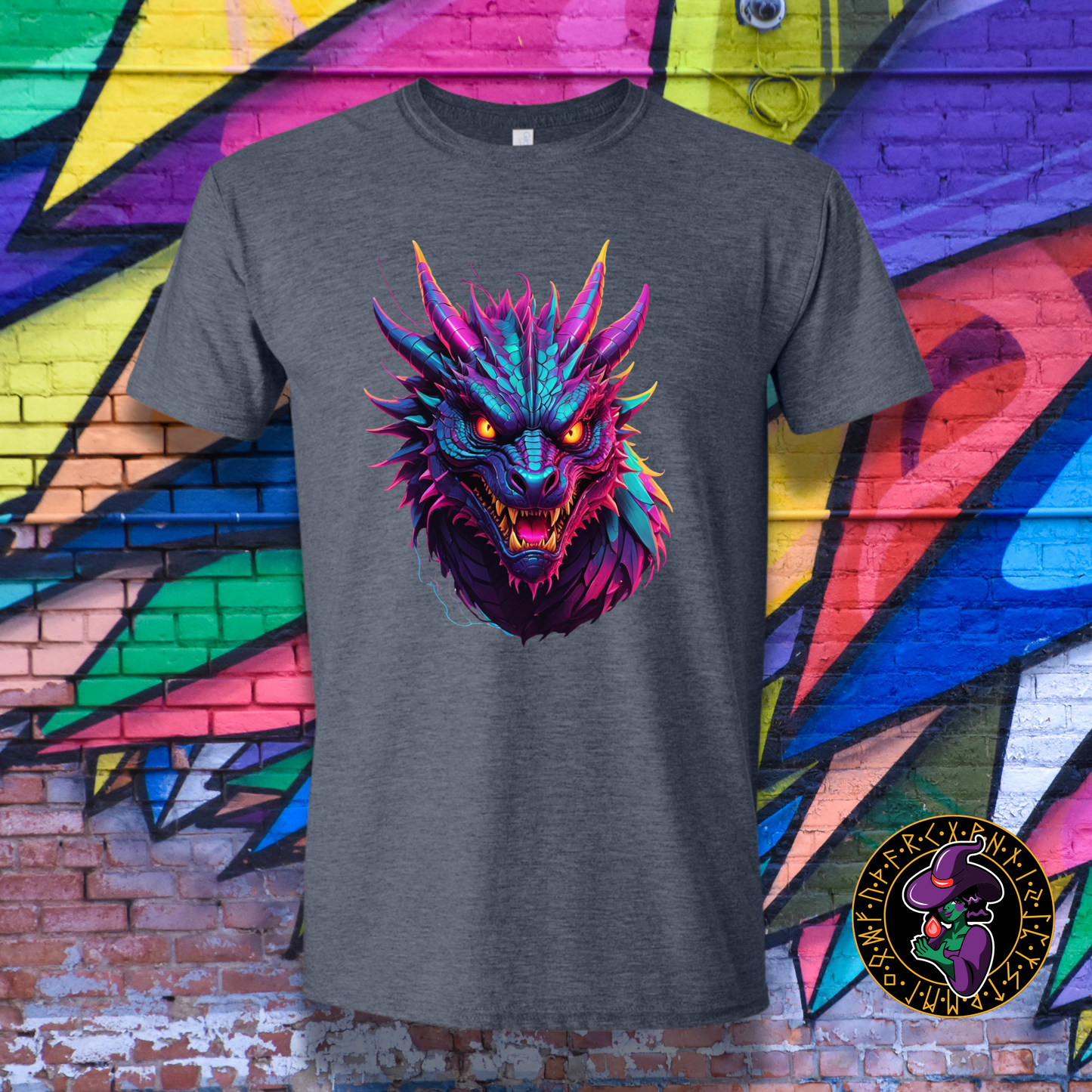 Neon Dragon Majesty T-Shirt