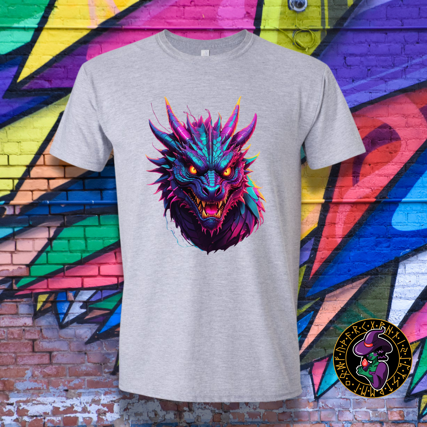 Neon Dragon Majesty T-Shirt