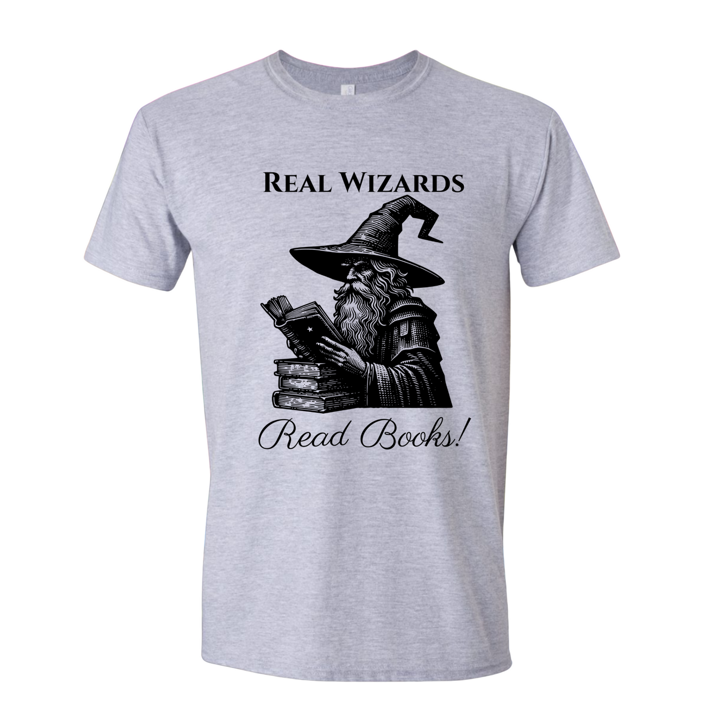 Real Wizards Read Books T-Shirt