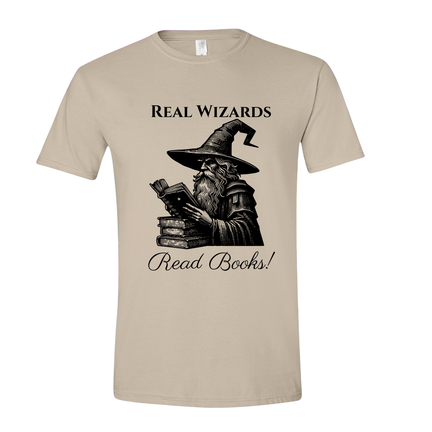 Real Wizards Read Books T-Shirt